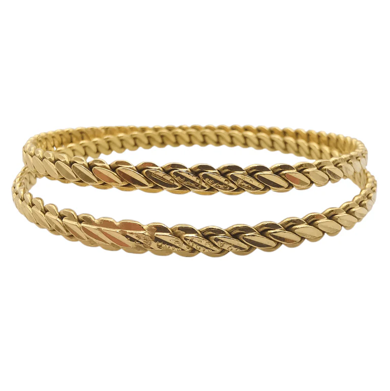 22-carat yellow gold bangle bracelet  - Image 7