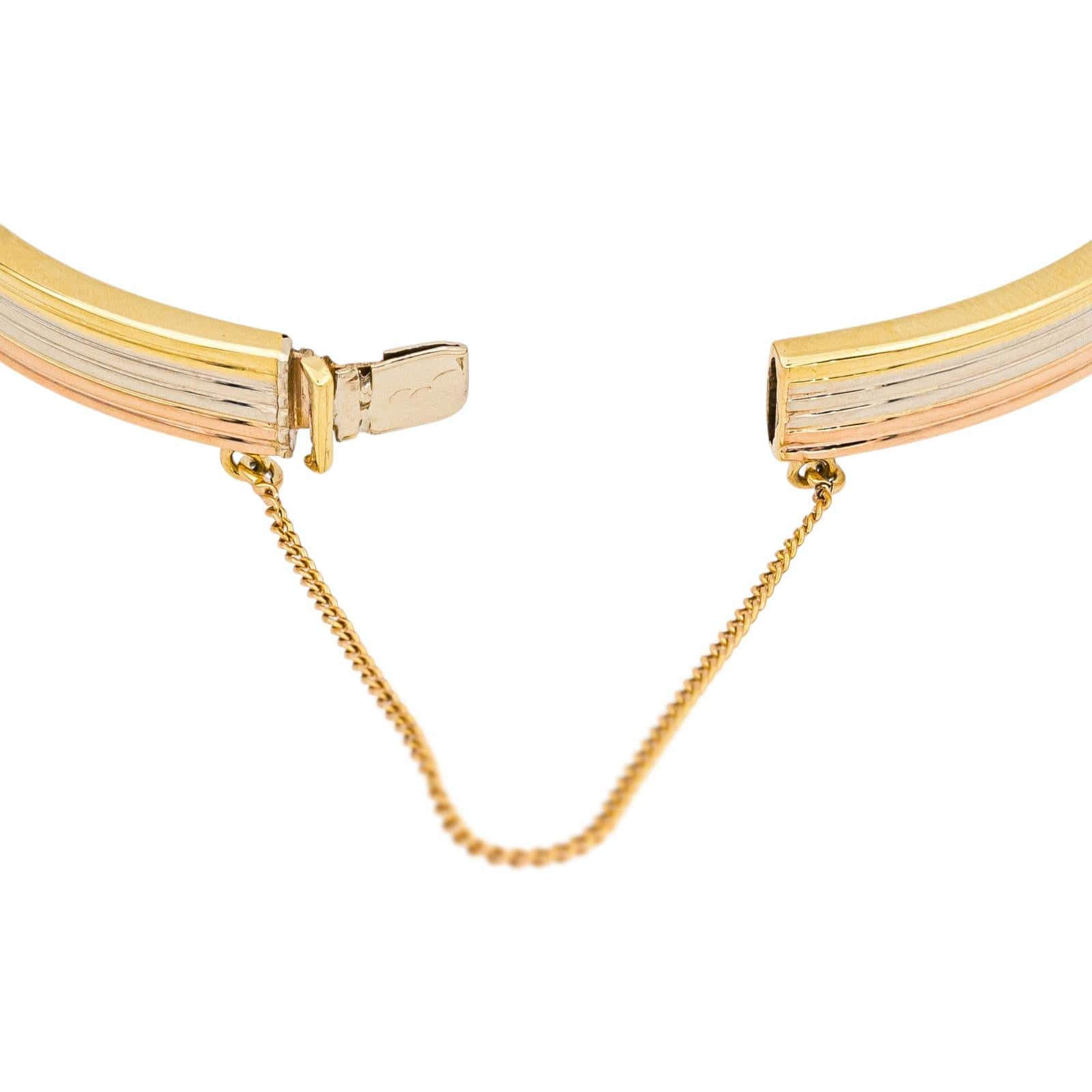 Bangle Bracelet Rose Gold, Yellow Gold, White Gold - Image 7