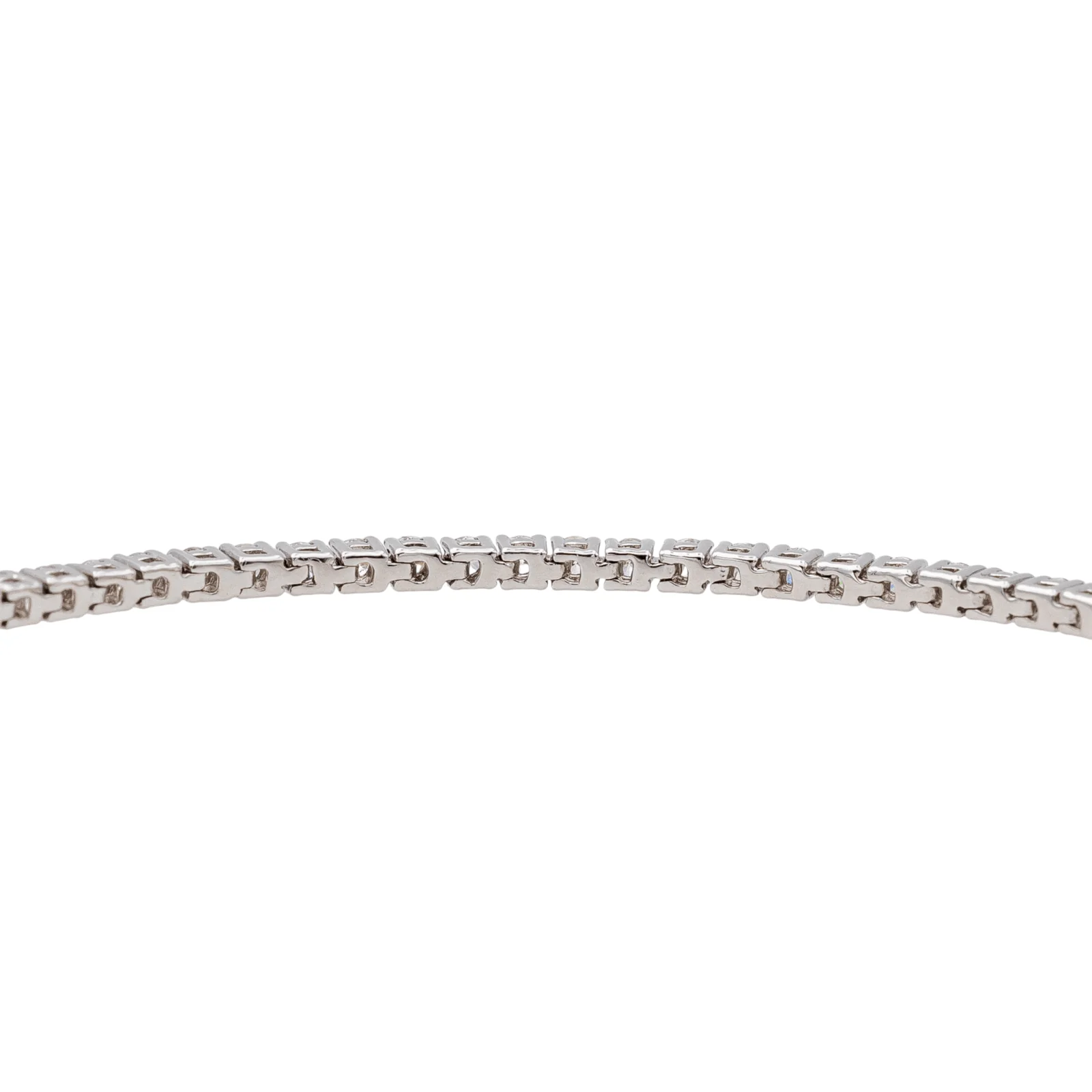 White Gold Diamond Line Bracelet  - Image 6
