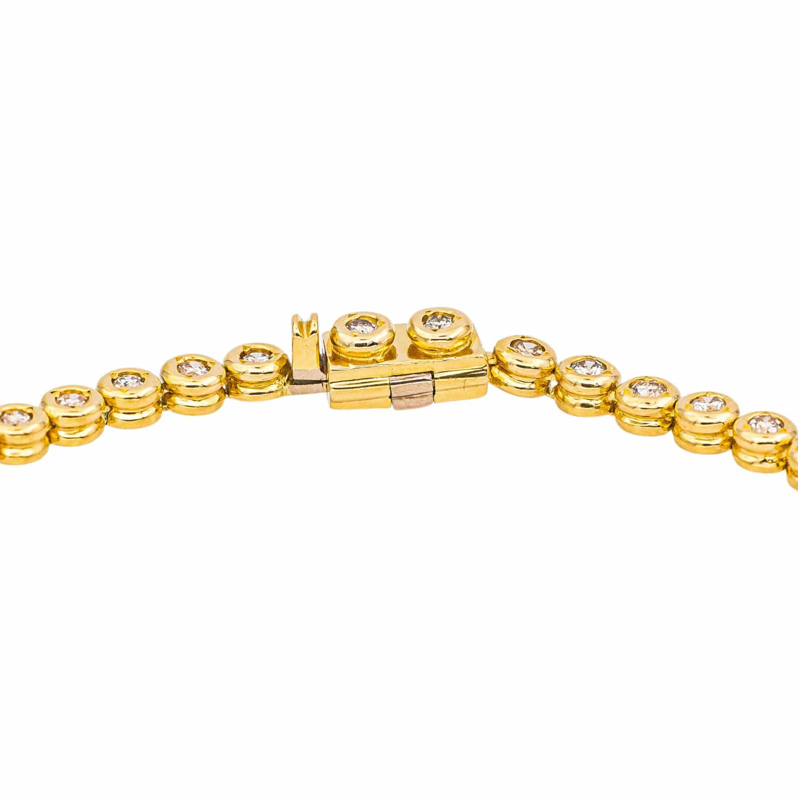Yellow Gold Diamond Line Bracelet  - Image 6