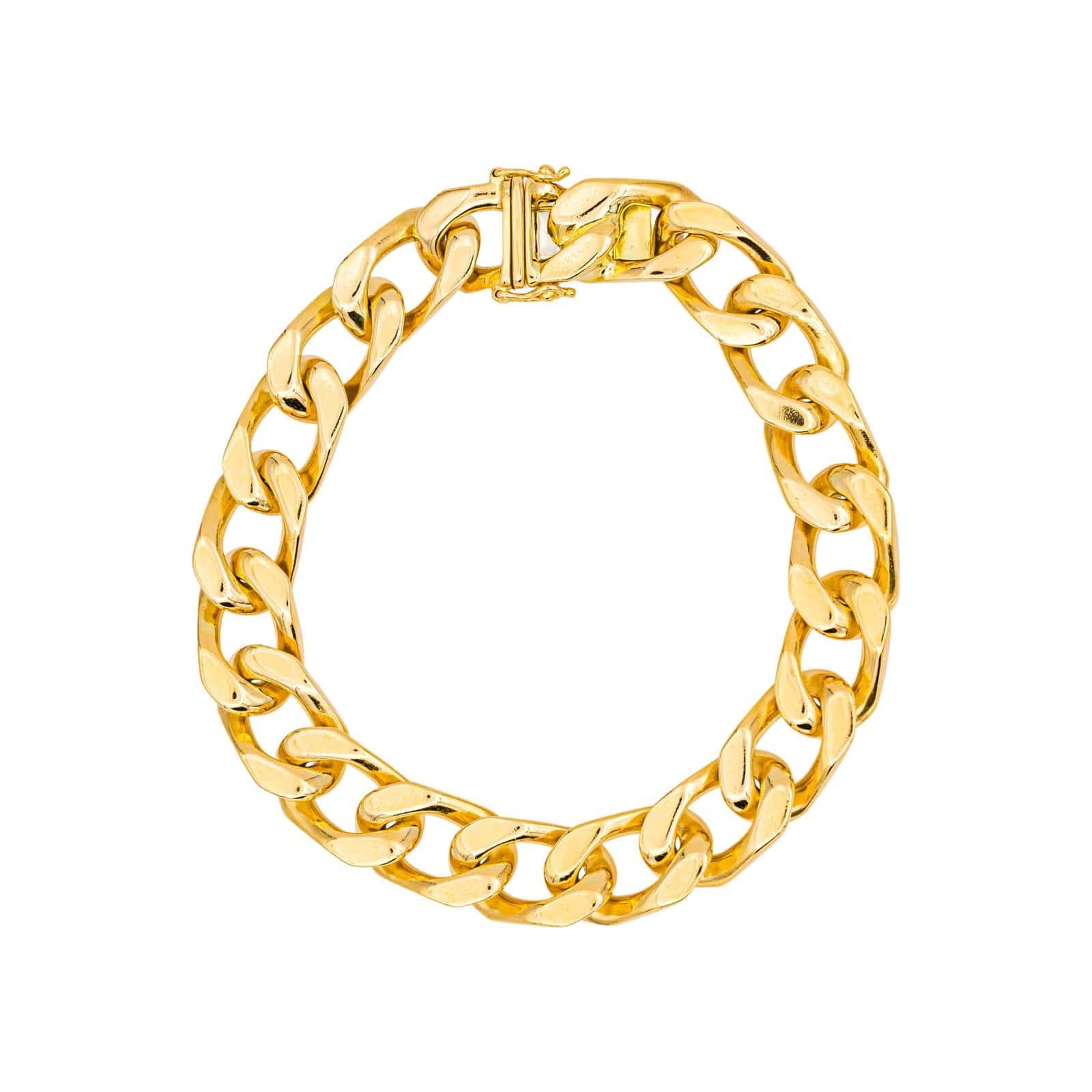 Yellow gold link bracelet Link  - Image 3
