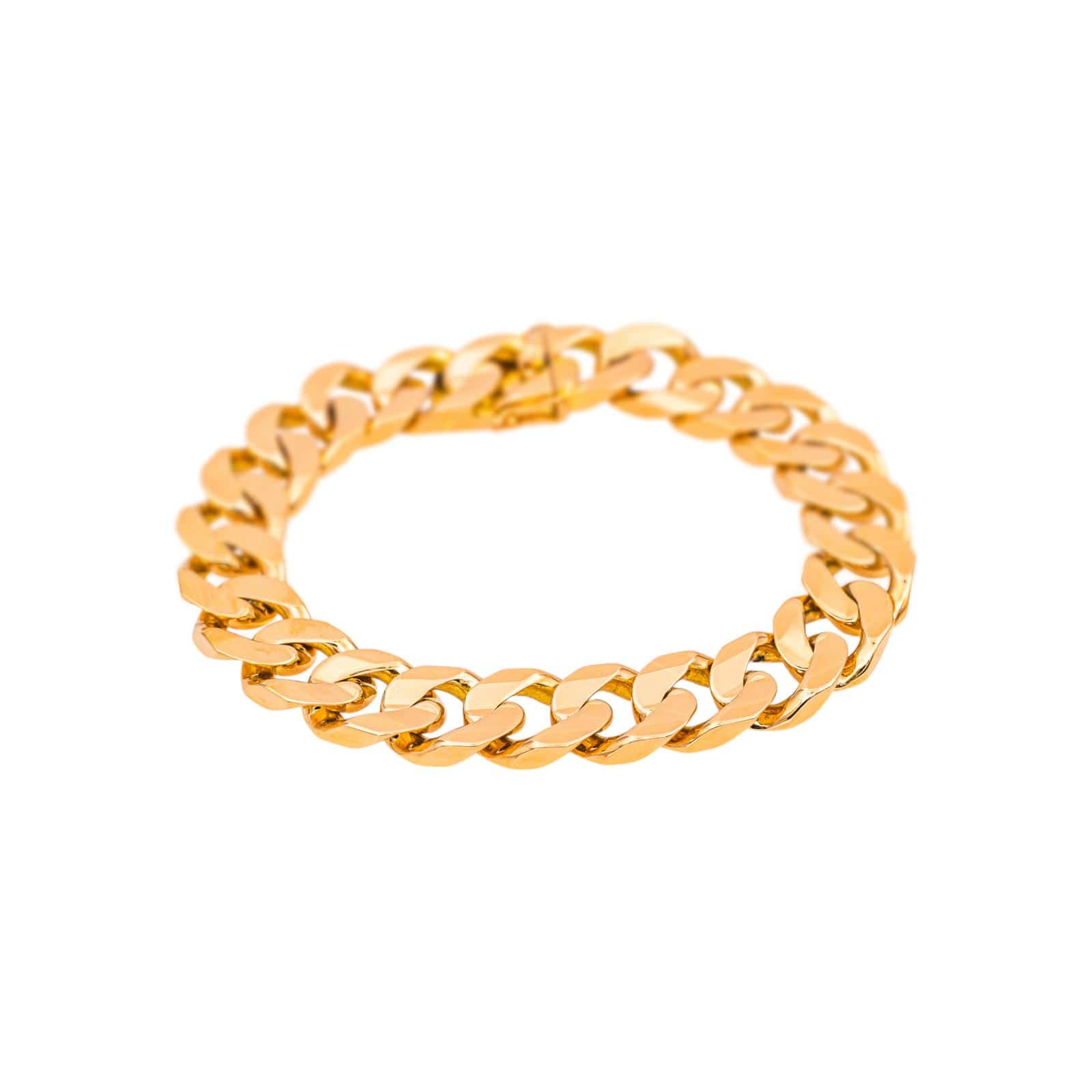 Rose gold curb chain bracelet  - Image 3