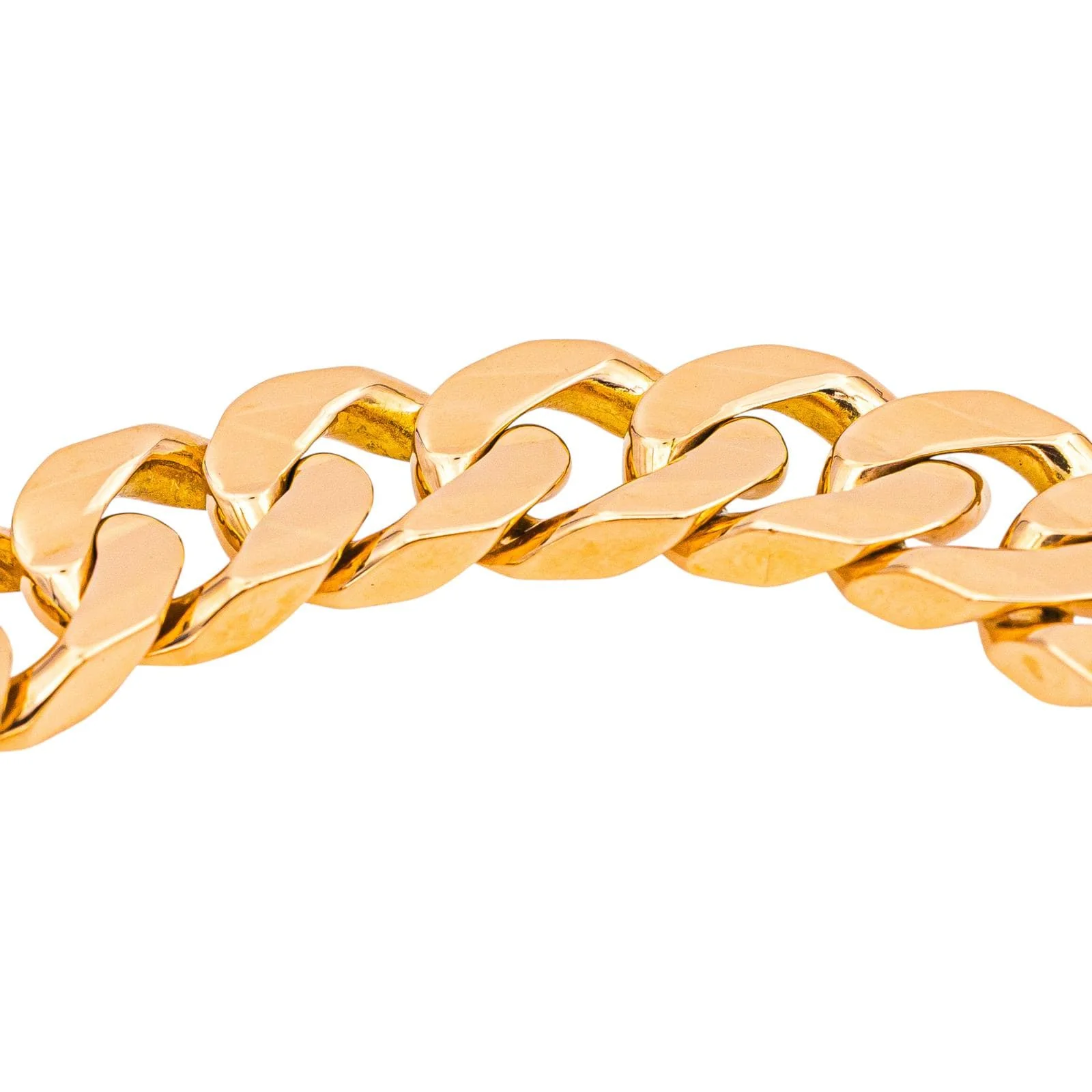 Rose gold curb chain bracelet  - Image 4
