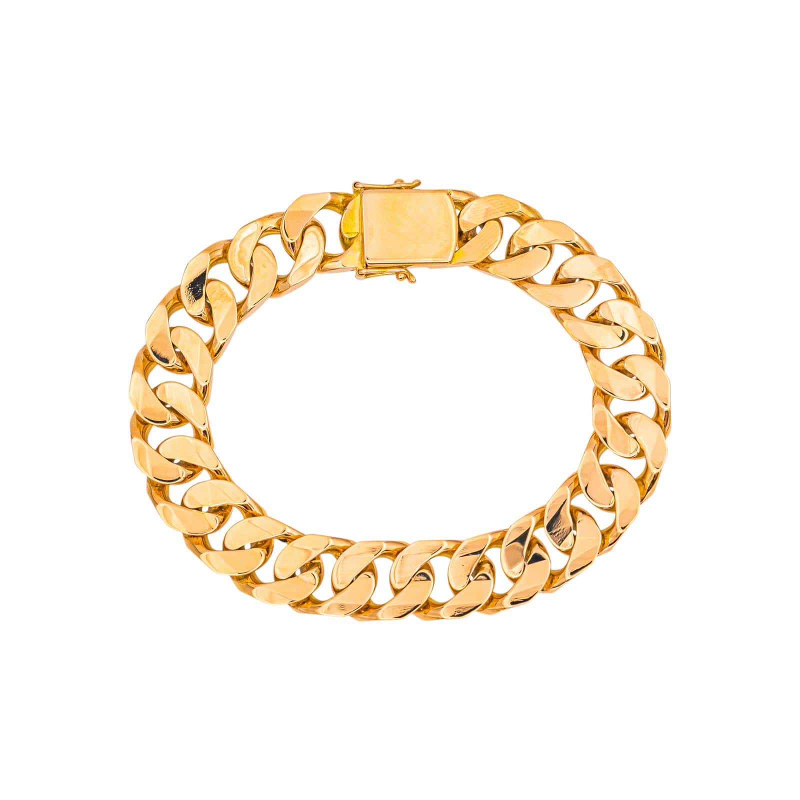 Rose gold curb chain bracelet  - Image 5