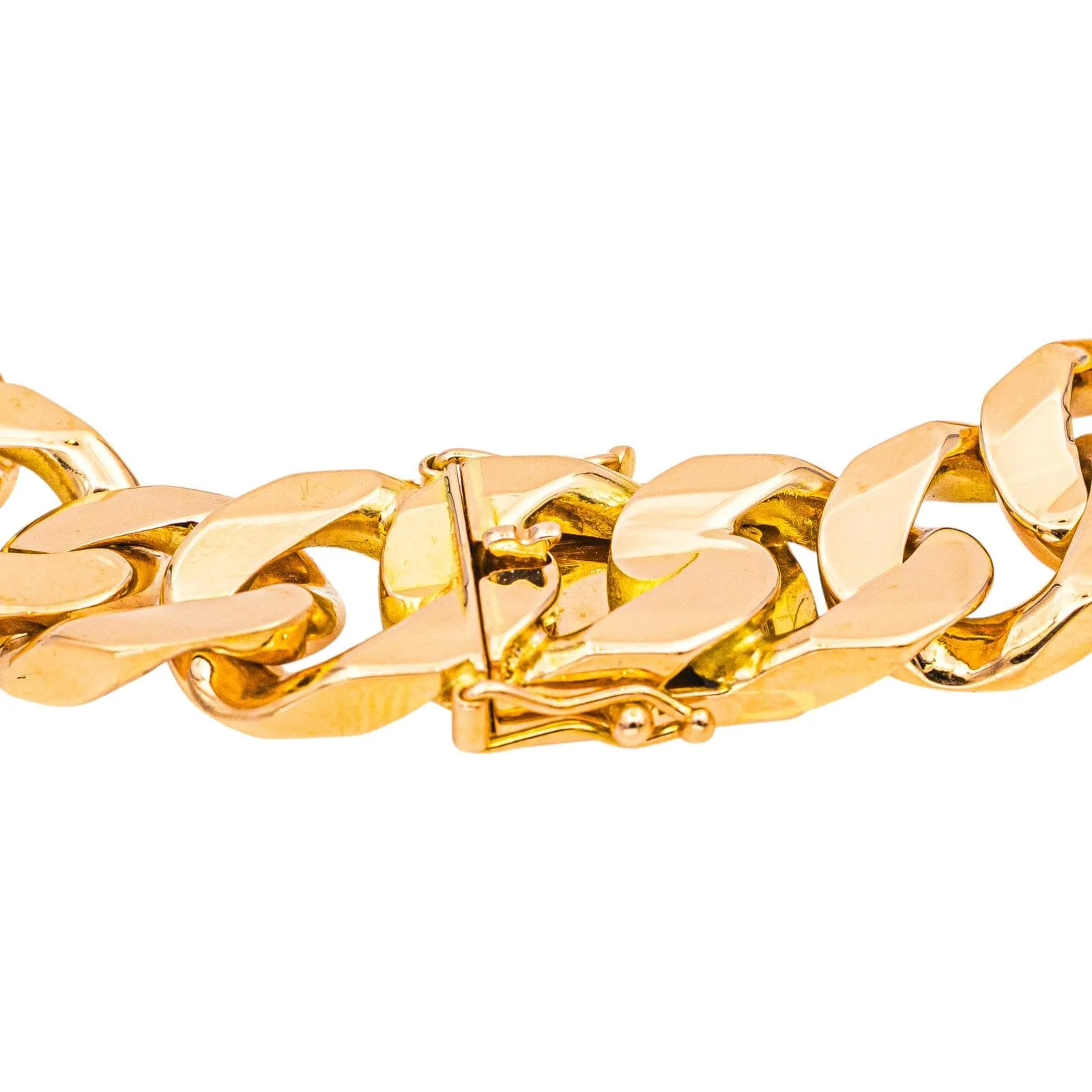 Rose gold curb chain bracelet  - Image 7