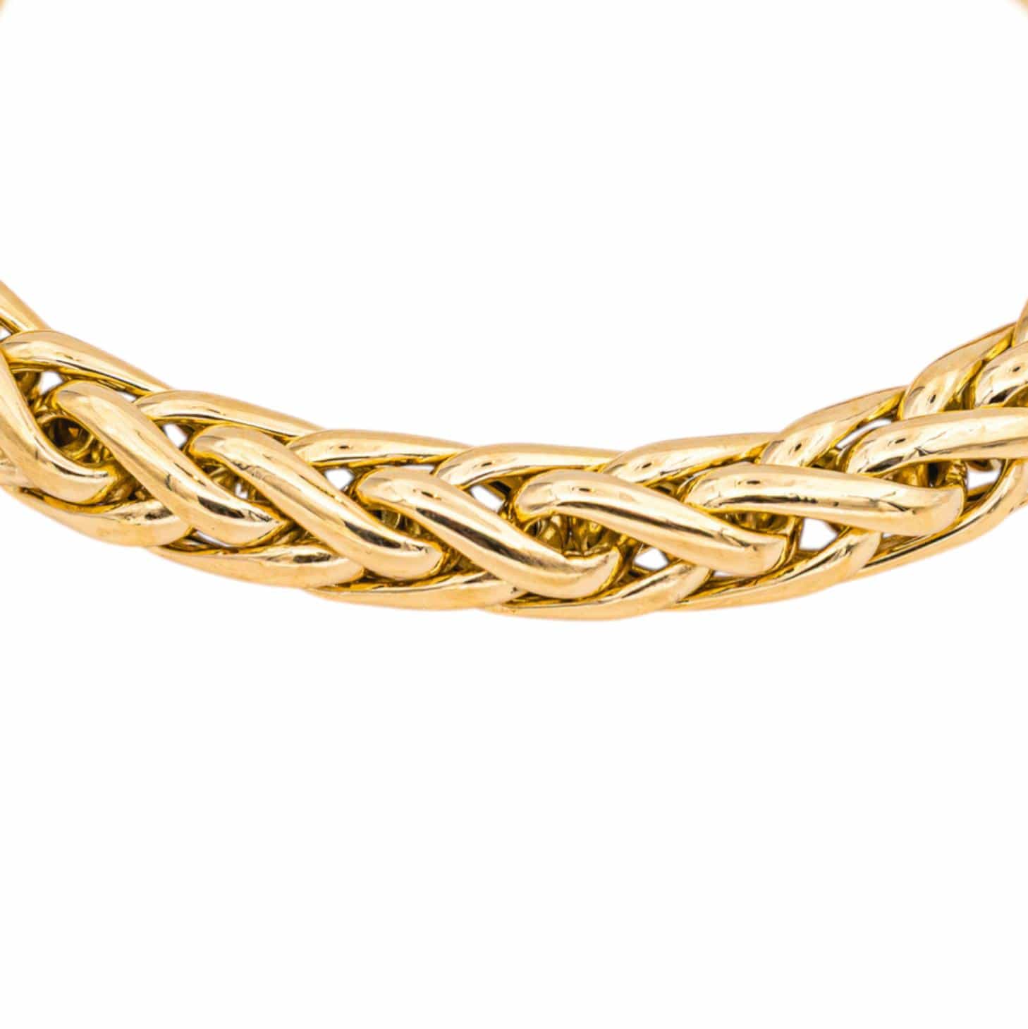Yellow gold palm tree bracelet Link  - Image 6