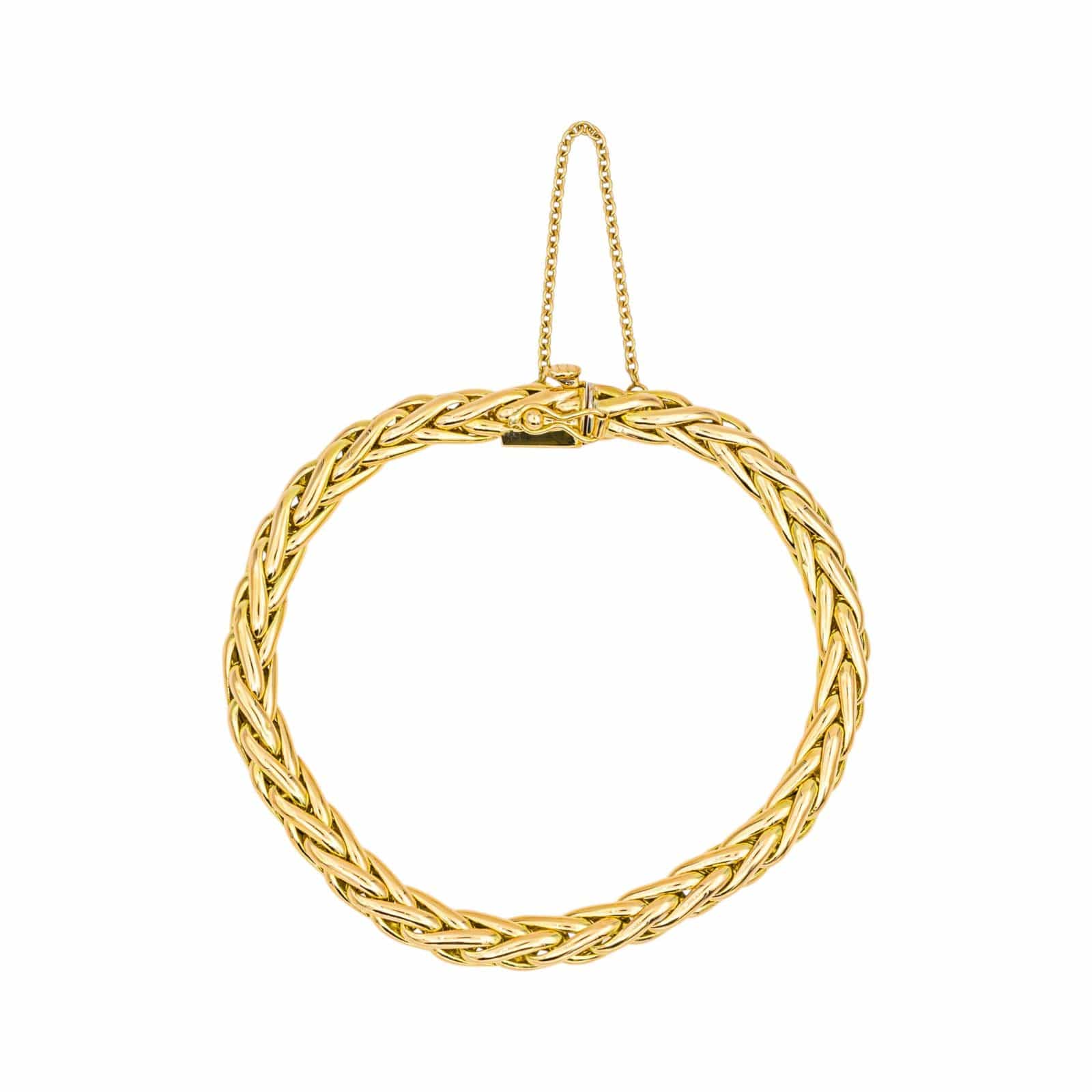 Bracelet Link palm tree Yellow gold  - Image 3