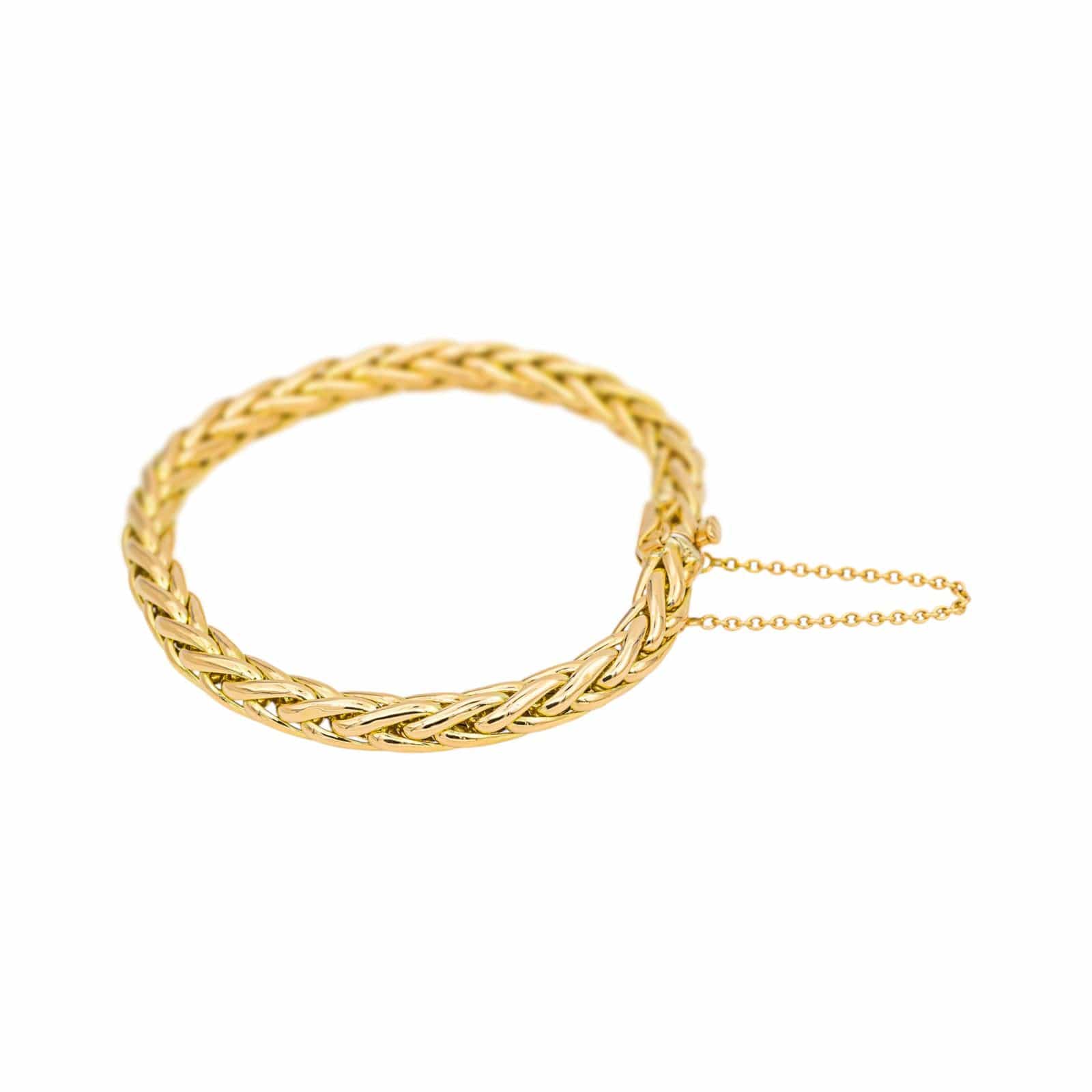 Bracelet Link palm tree Yellow gold  - Image 5