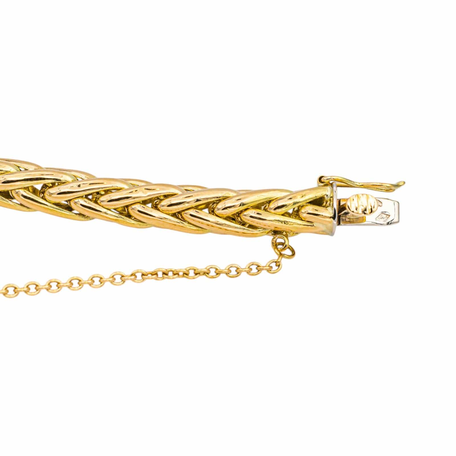 Bracelet Link palm tree Yellow gold  - Image 7