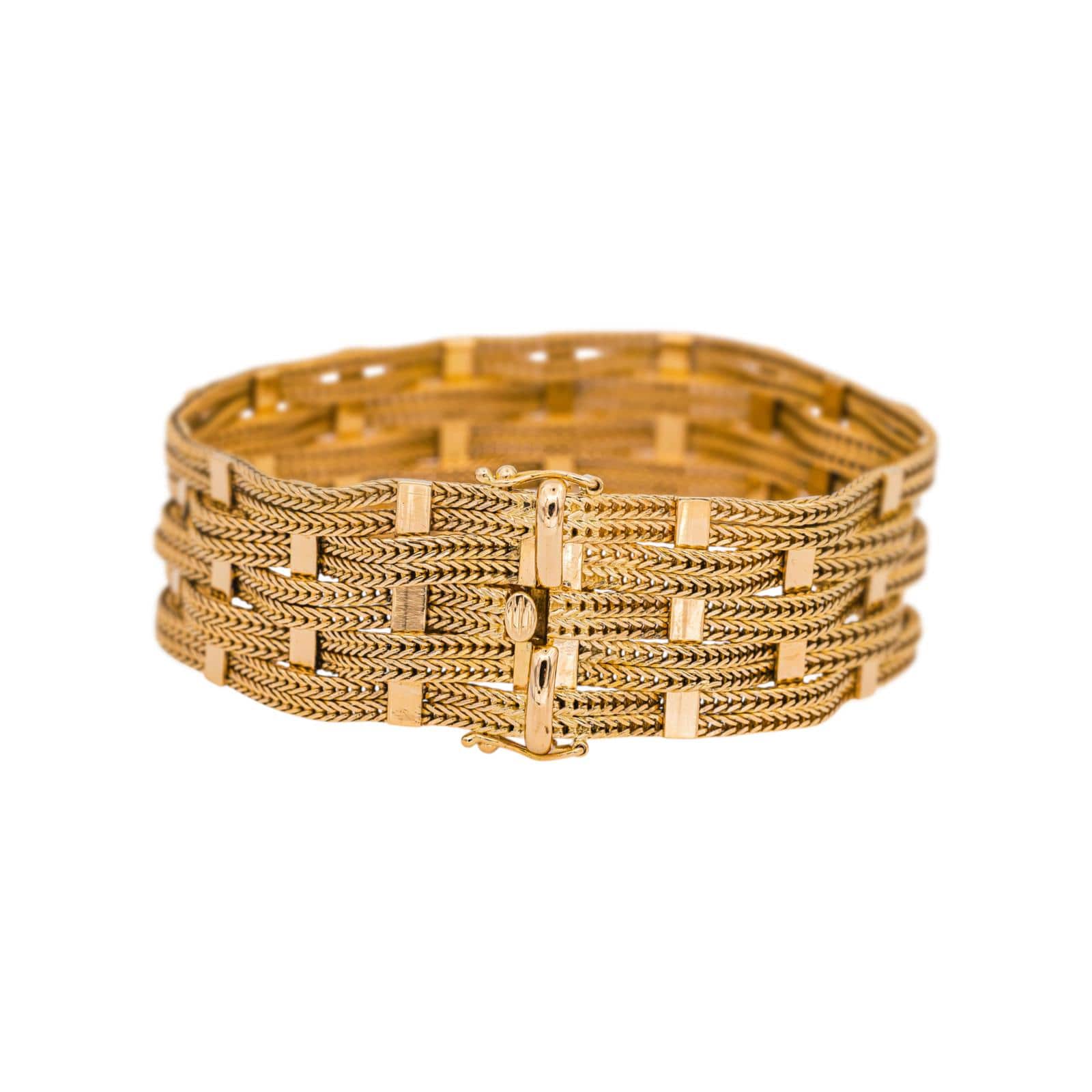 Yellow Gold Cuff Bracelet - Image 5