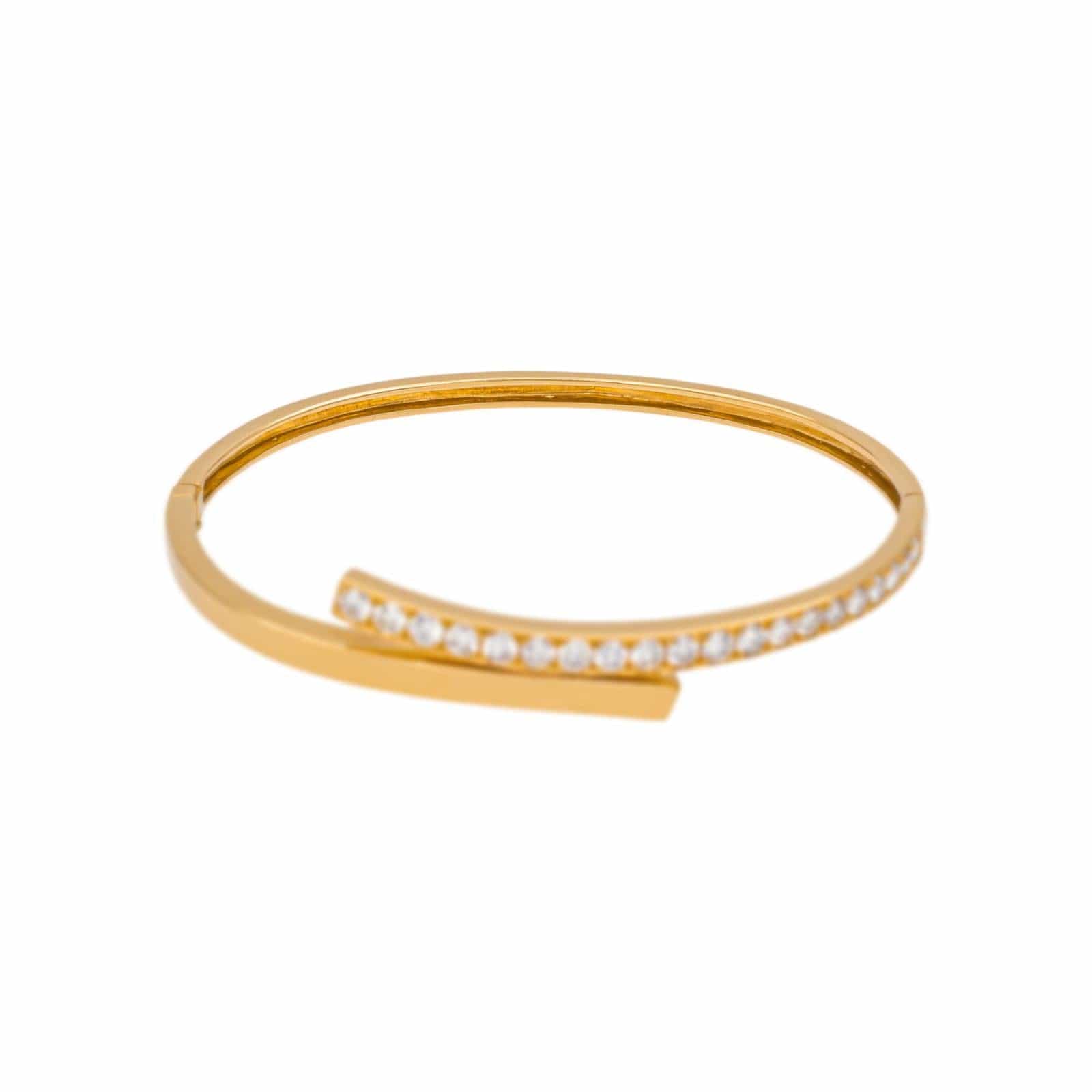 Yellow gold diamond bracelet - Image 3