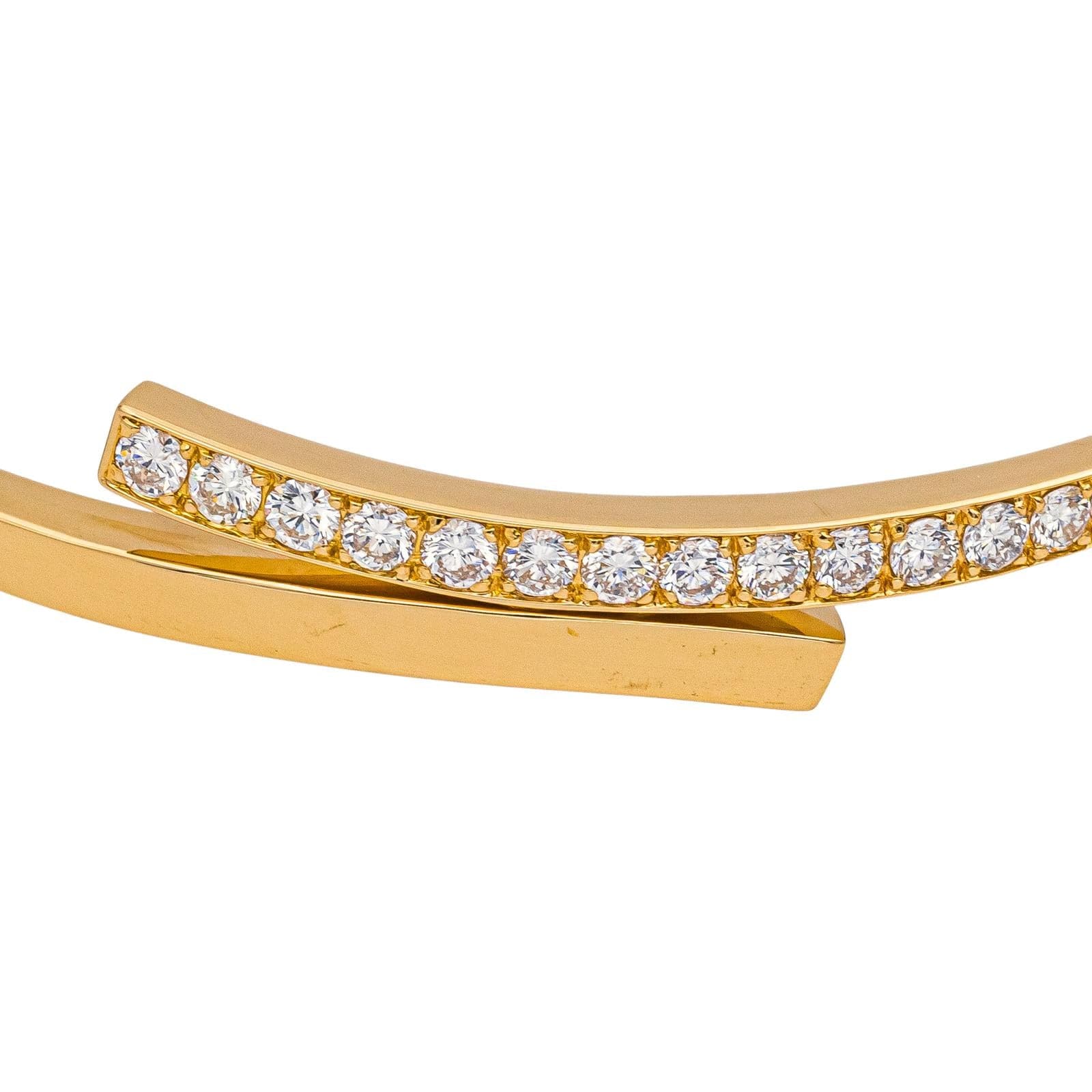 Yellow gold diamond bracelet - Image 4