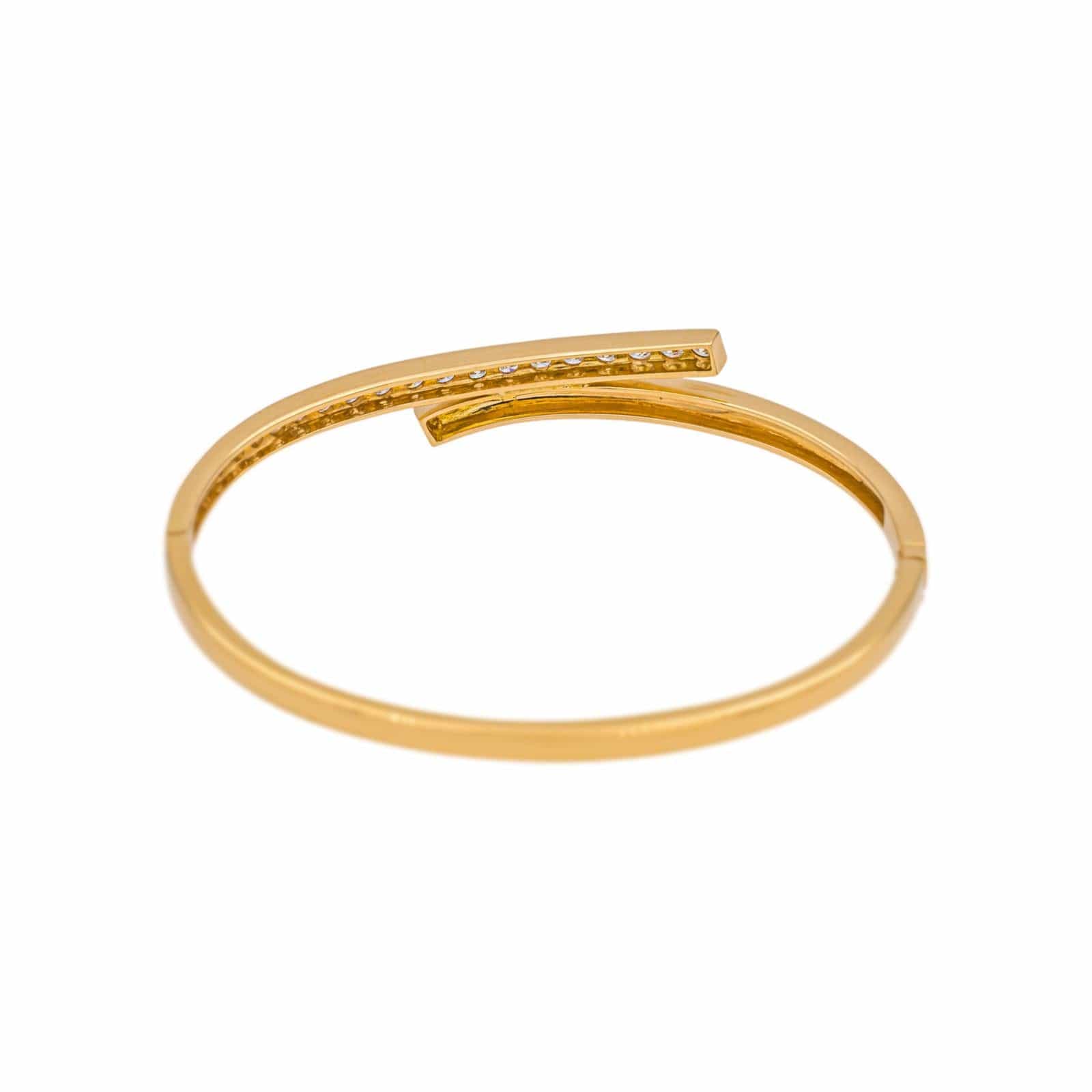 Yellow gold diamond bracelet - Image 5