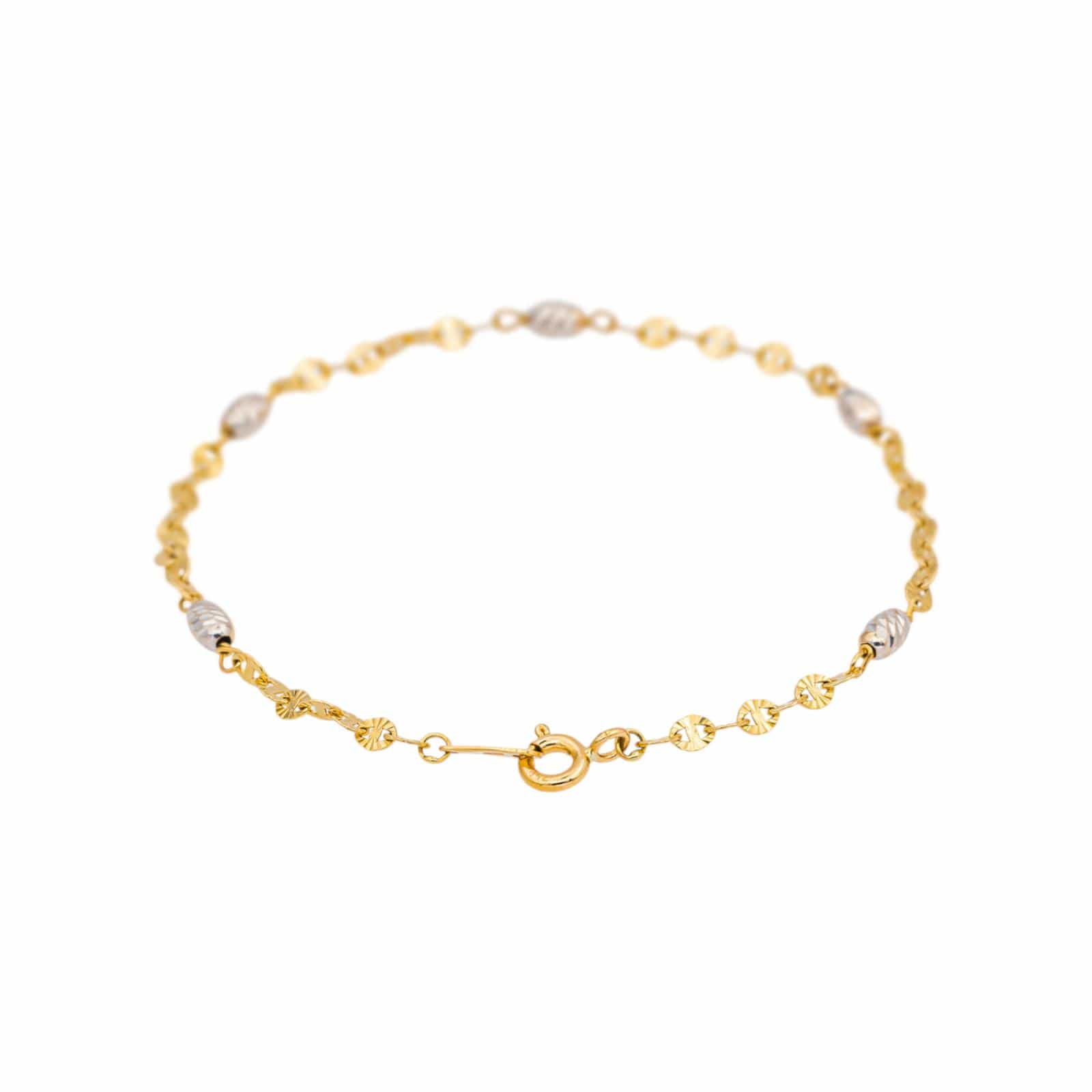 Yellow gold, White gold bracelet  - Image 4