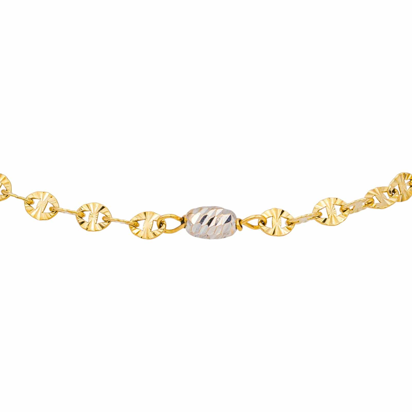 Yellow gold, White gold bracelet  - Image 5
