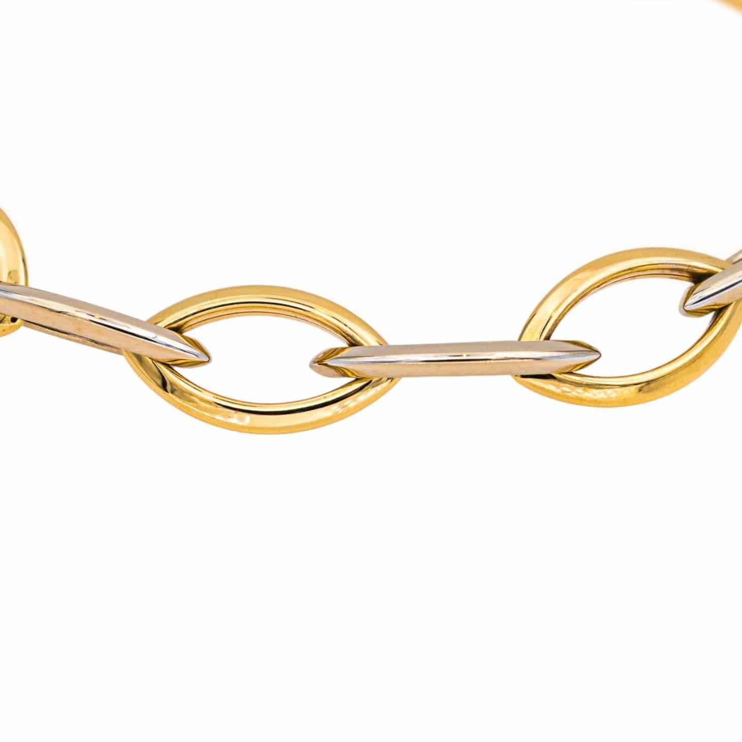 Yellow gold bracelet, white gold  - Image 6
