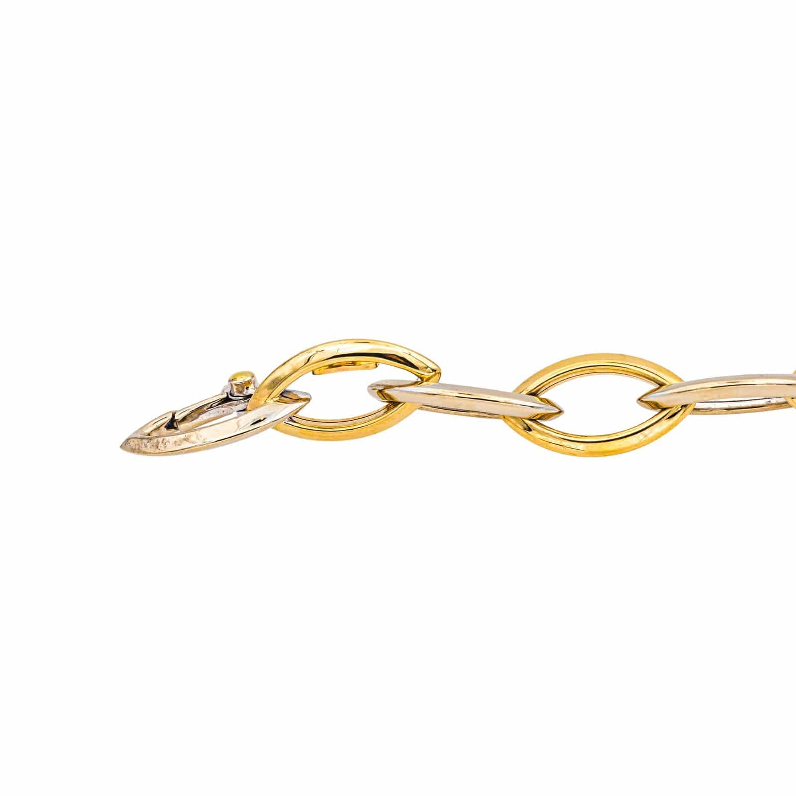 Yellow gold bracelet, white gold  - Image 8