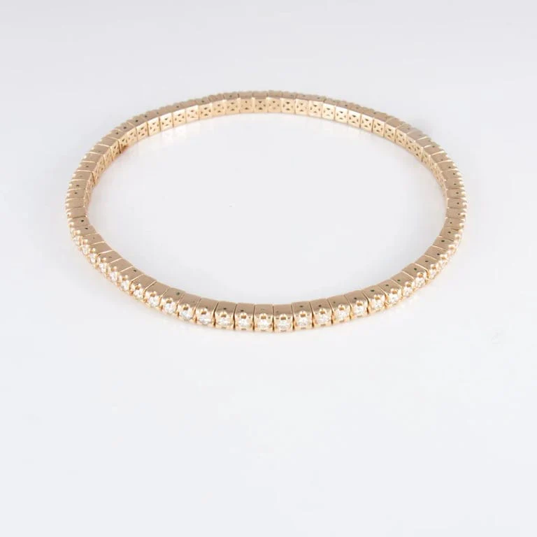 River Bracelet Yellow Gold Diamonds - Image 5