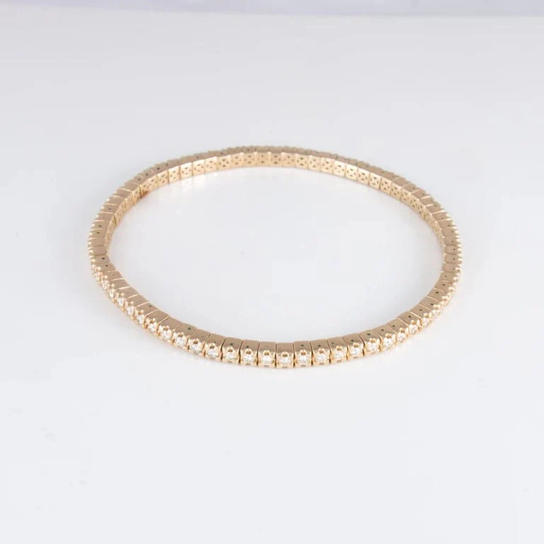 River Bracelet Yellow Gold Diamonds - Image 6