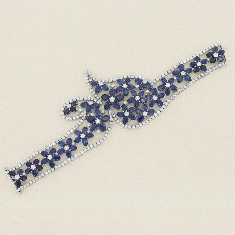 Yessayan Sapphire and Diamond Bracelet 