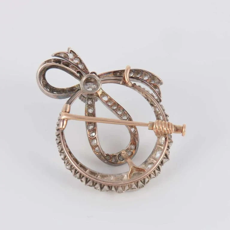 Diamond Bow Brooch - Image 5