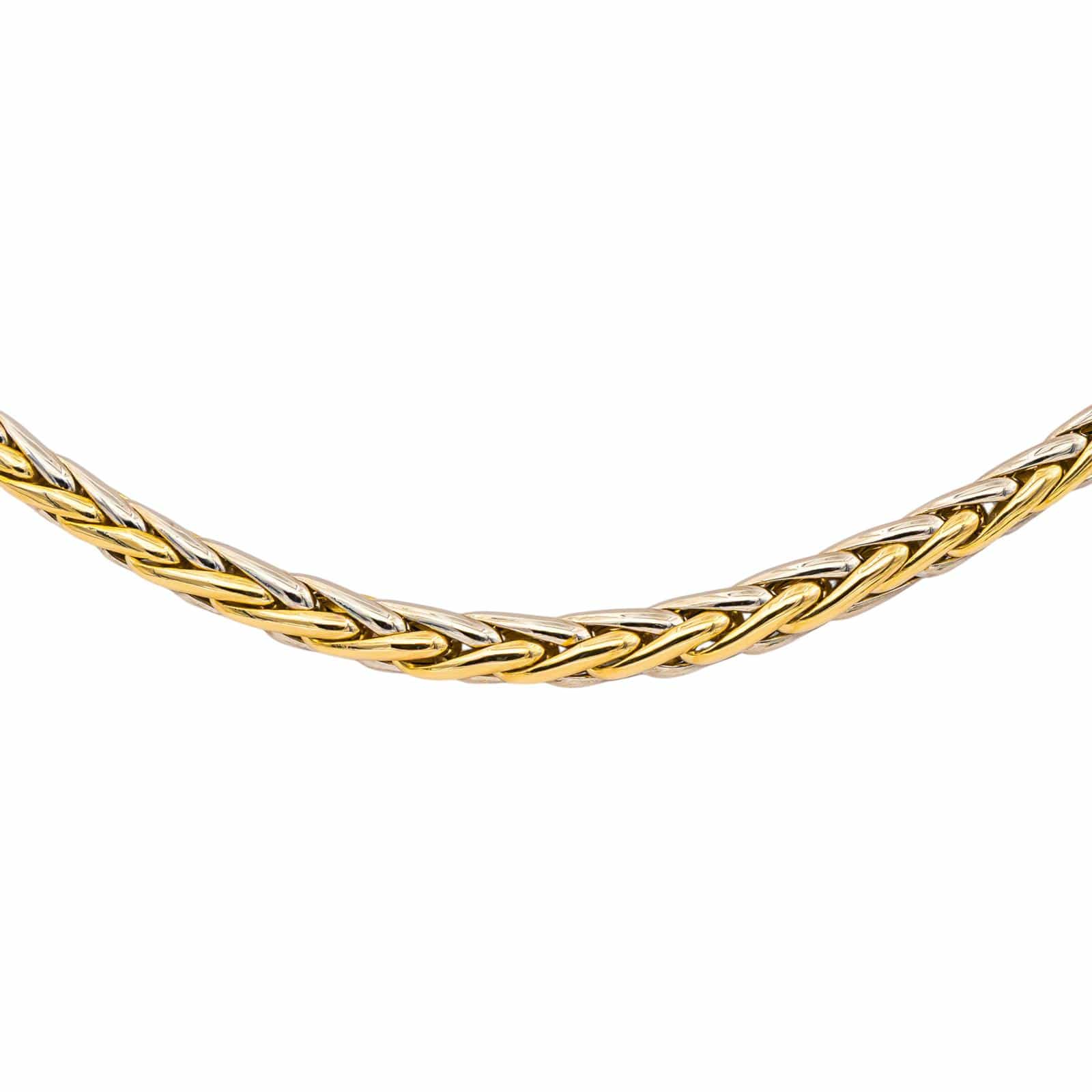 Saint Andrew's chaplain Collier Link palm tree Yellow gold, White gold  - Image 3