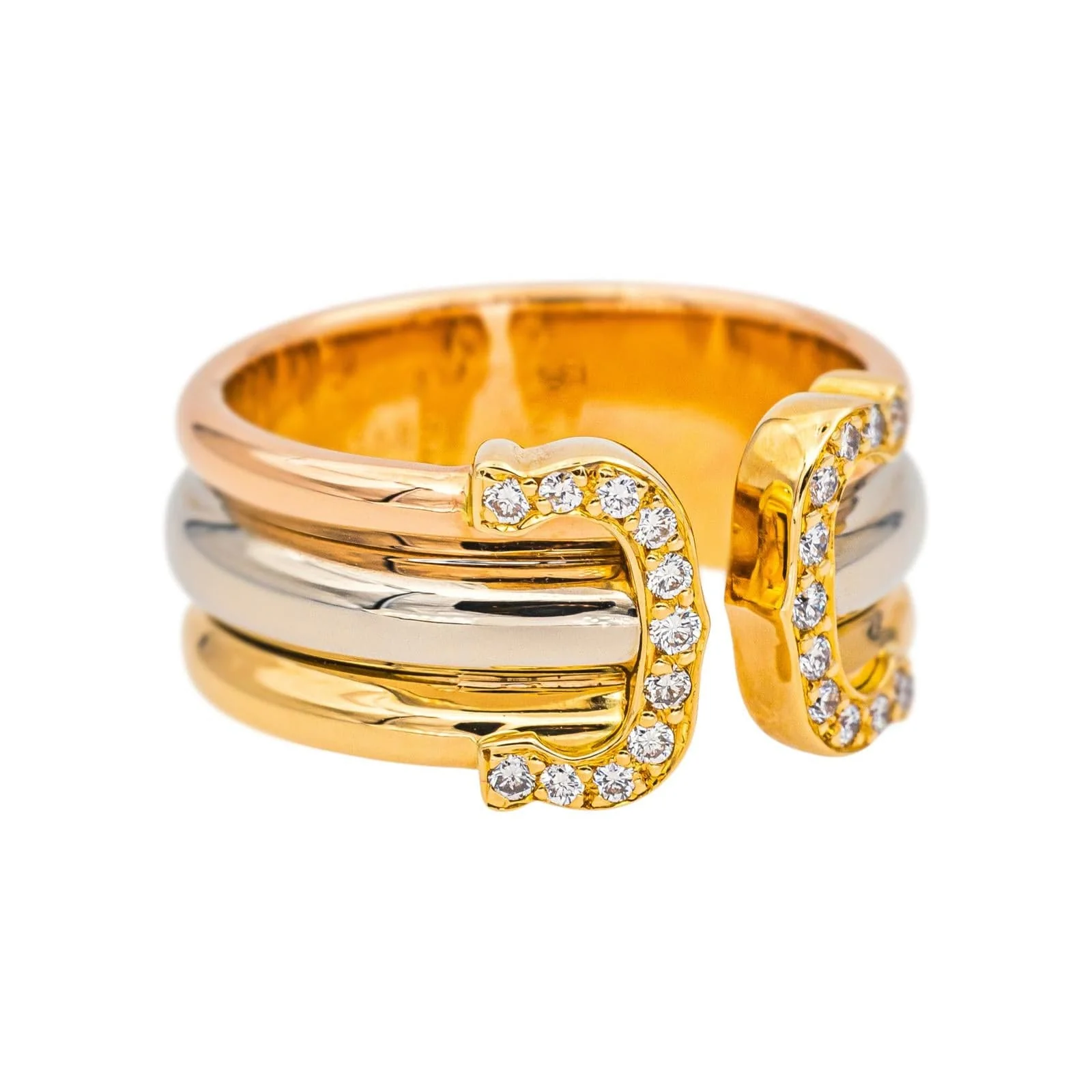 Cartier C Ring Yellow Gold Diamond - Image 7