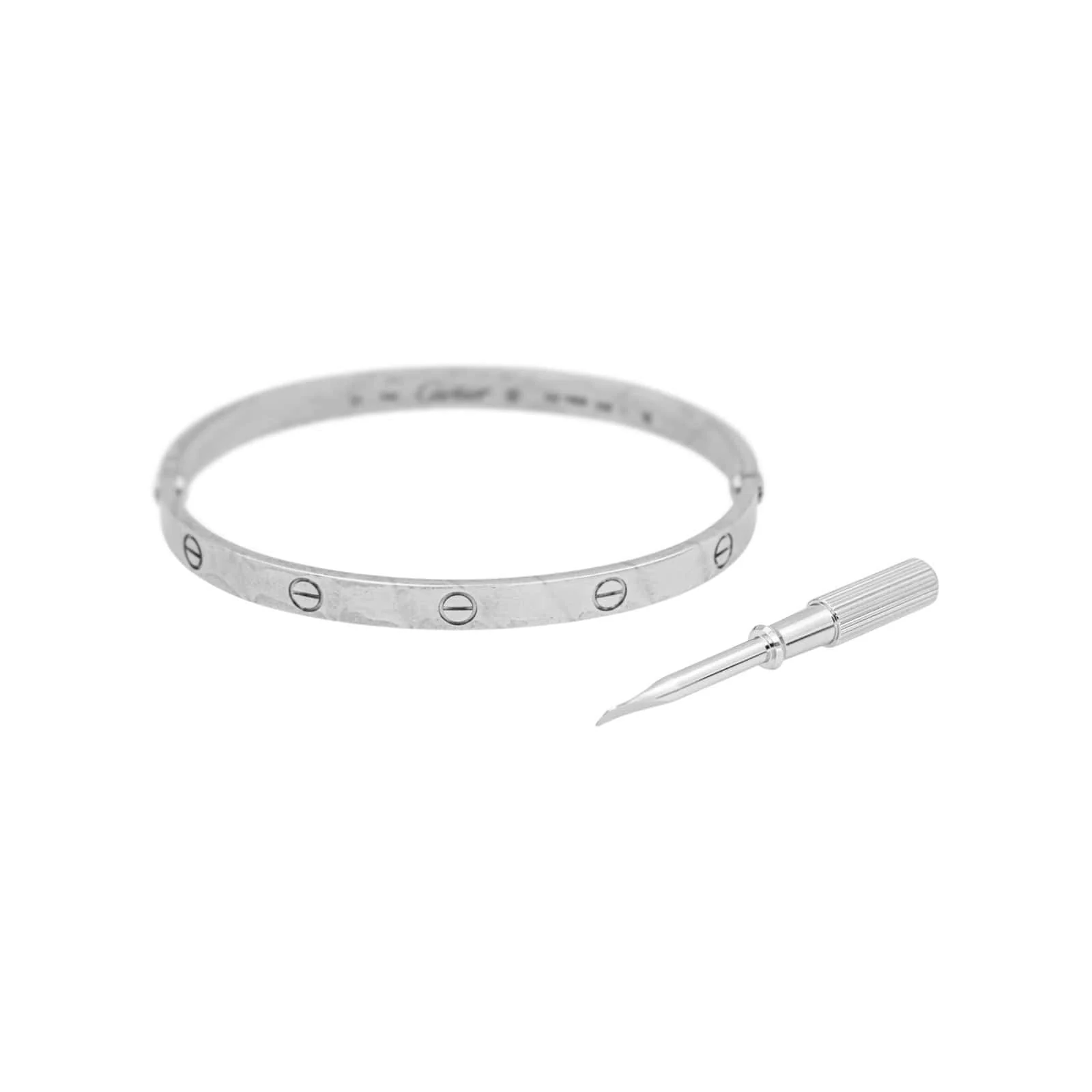 Cartier Bangle Bracelet Love White gold  - Image 4