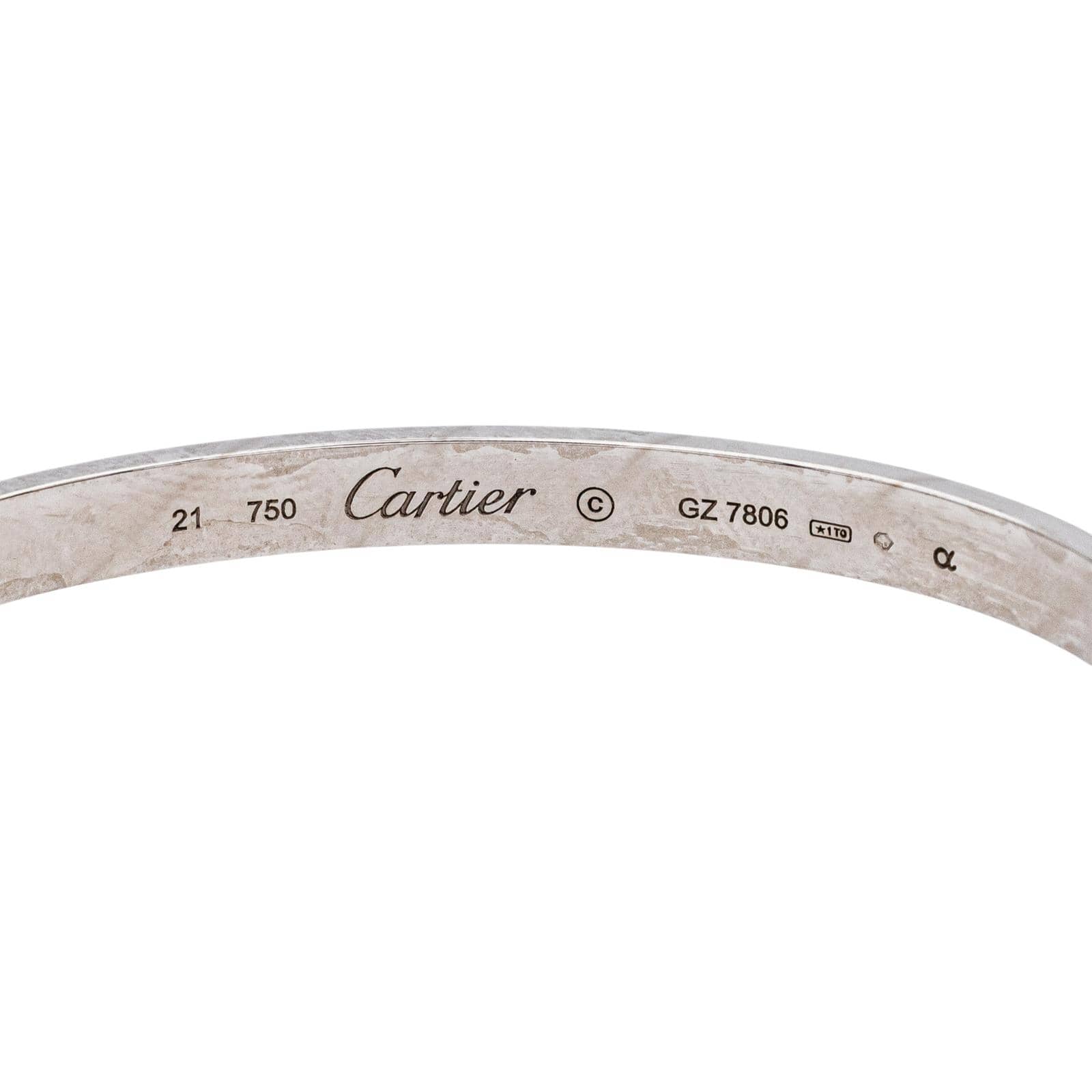 Cartier Bangle Bracelet Love White gold  - Image 7
