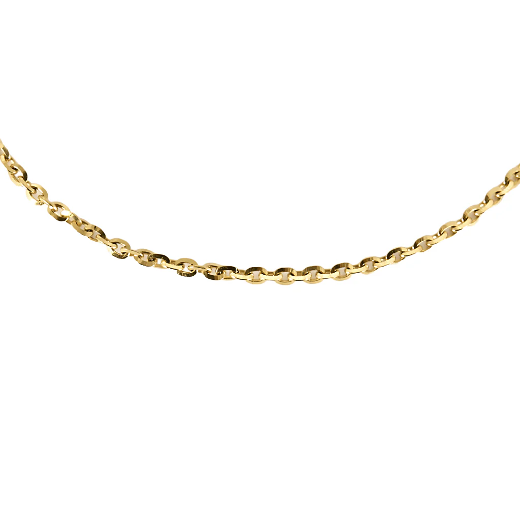Yellow gold chain with Link forçat 