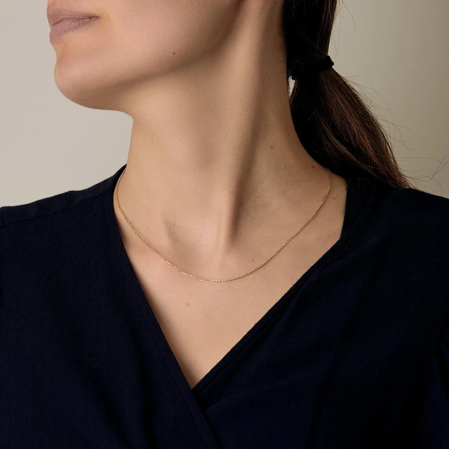 Yellow gold chain with Link forçat  - Image 2