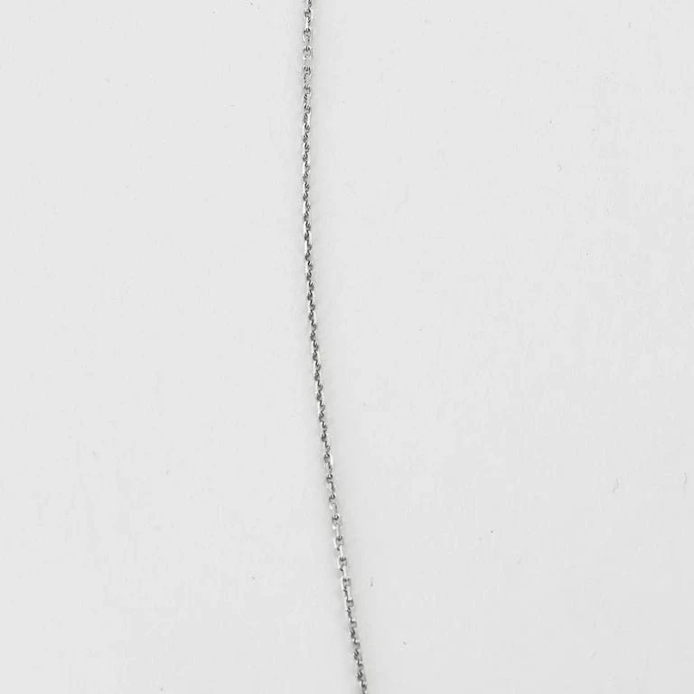 White gold chain and diamond pendant  - Image 4