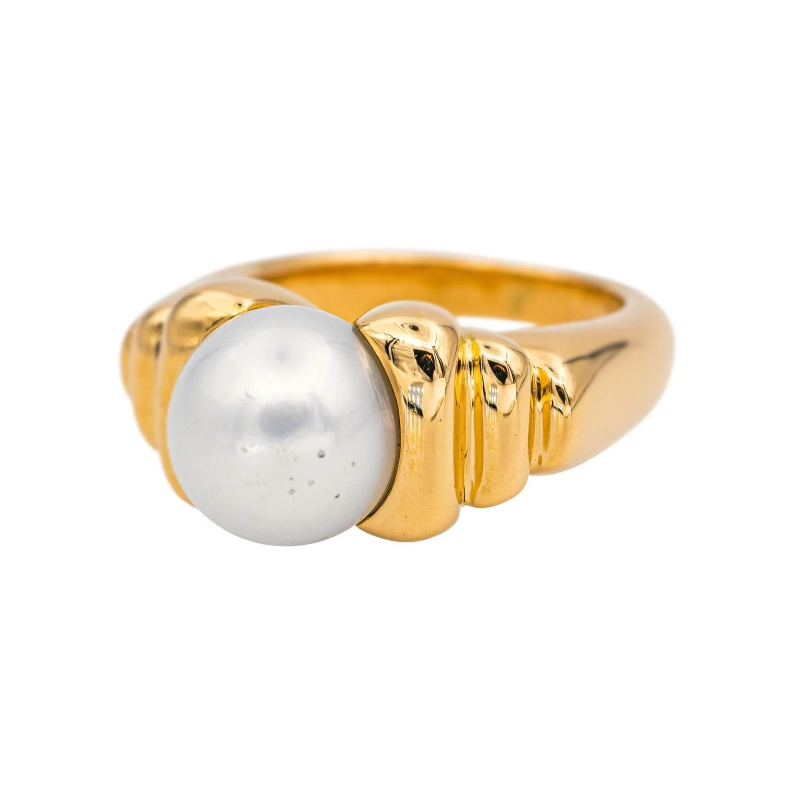 Chaumet Yellow gold Pearl Ring  - Image 3