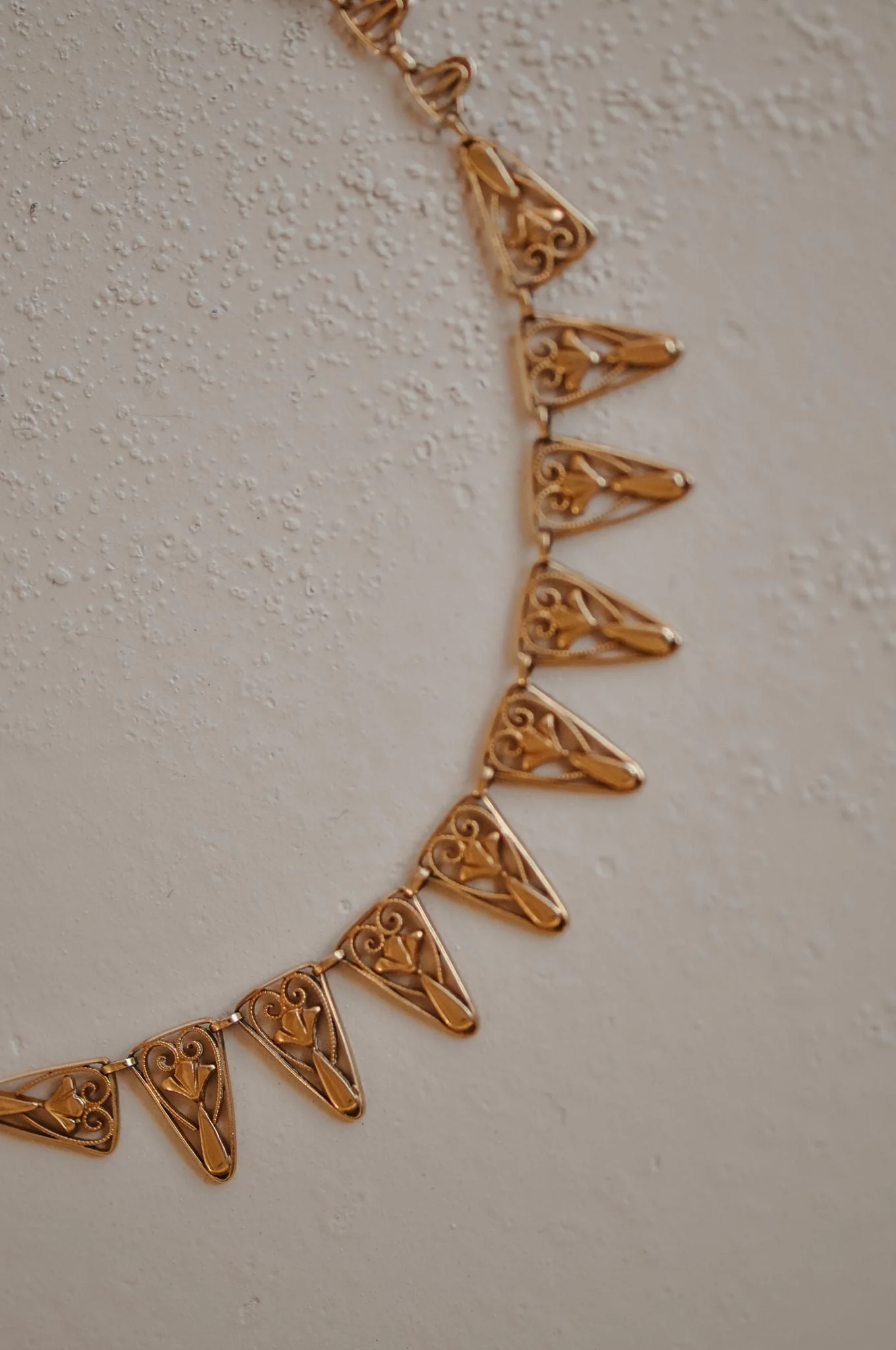 Antique necklace in yellow gold  - Image 2