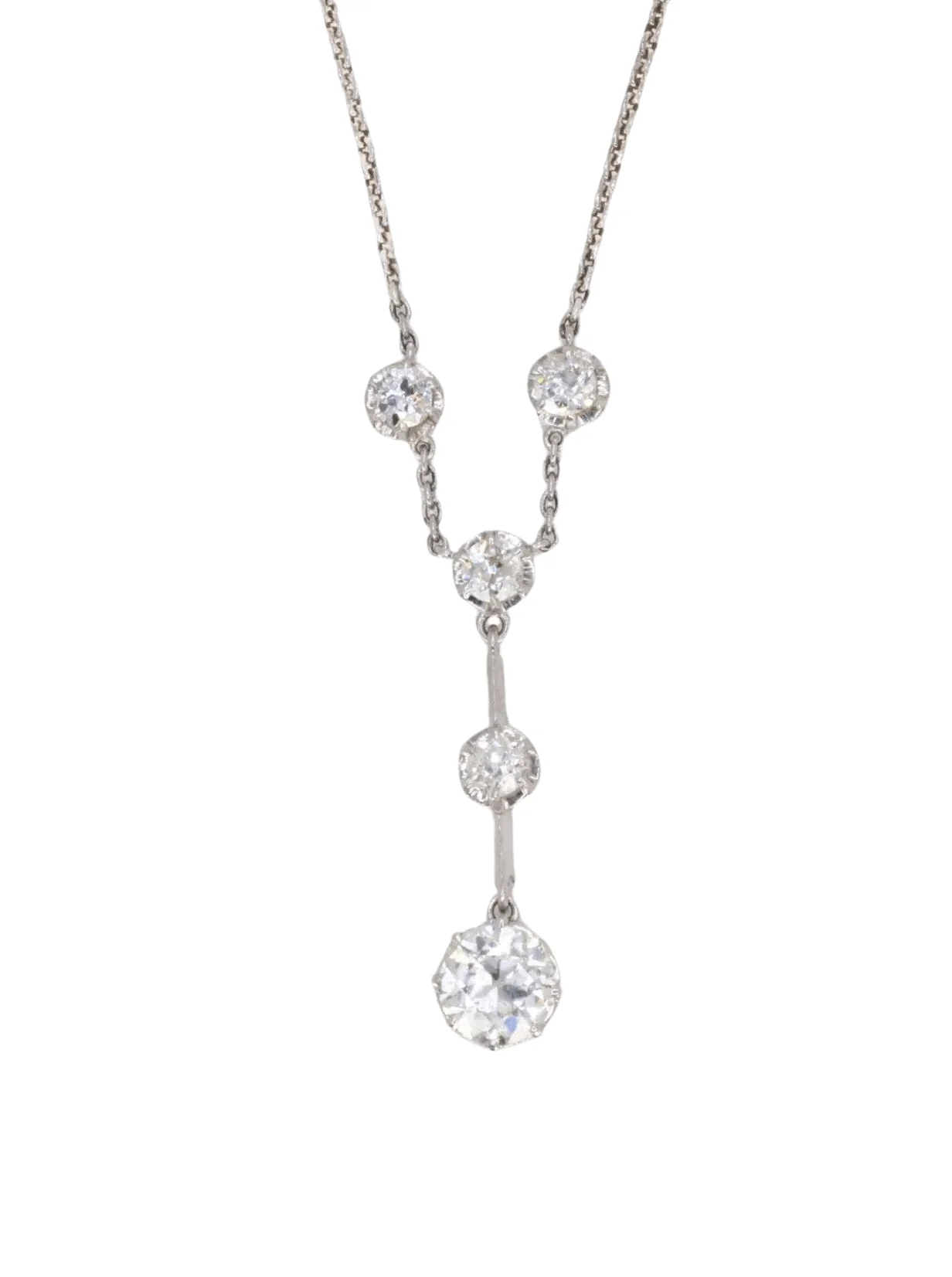 Belle Époque gold diamond necklace