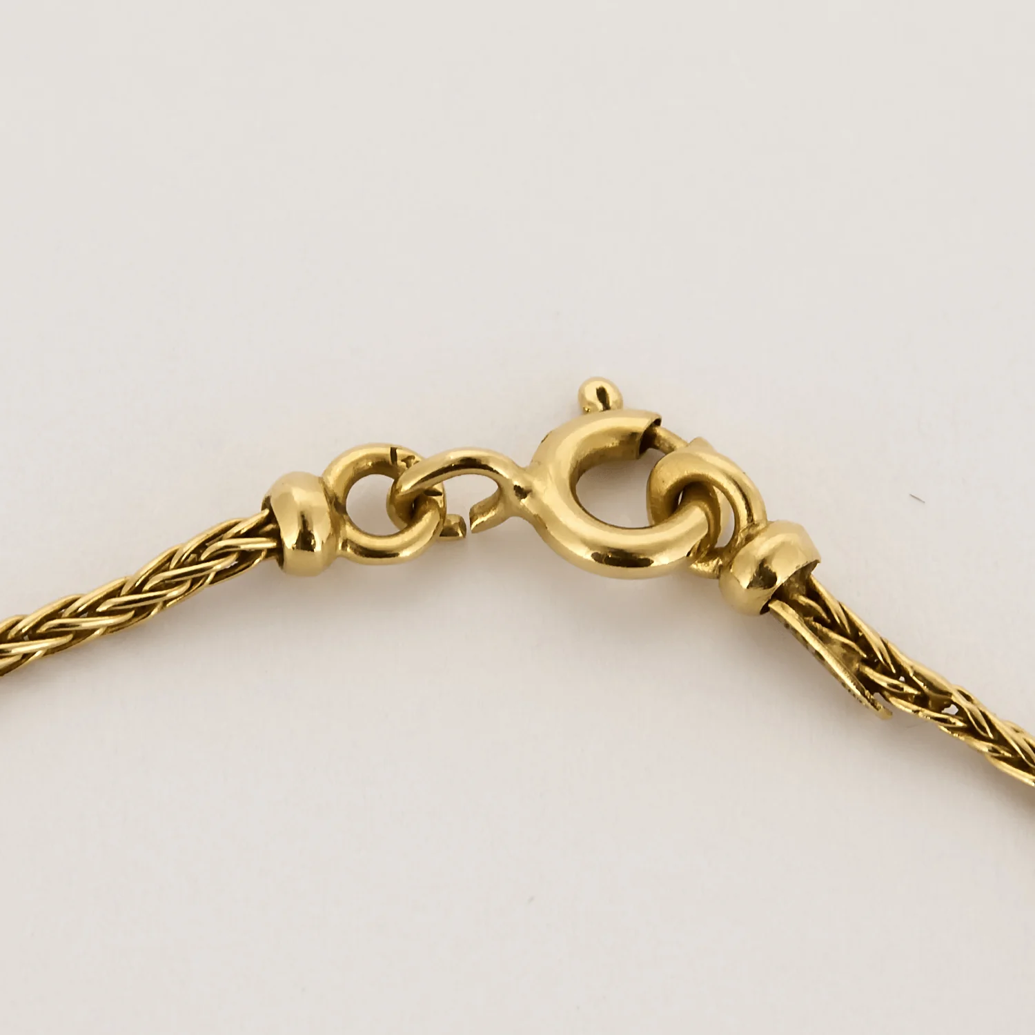 Yellow gold and moss agate necklace  - Image 5