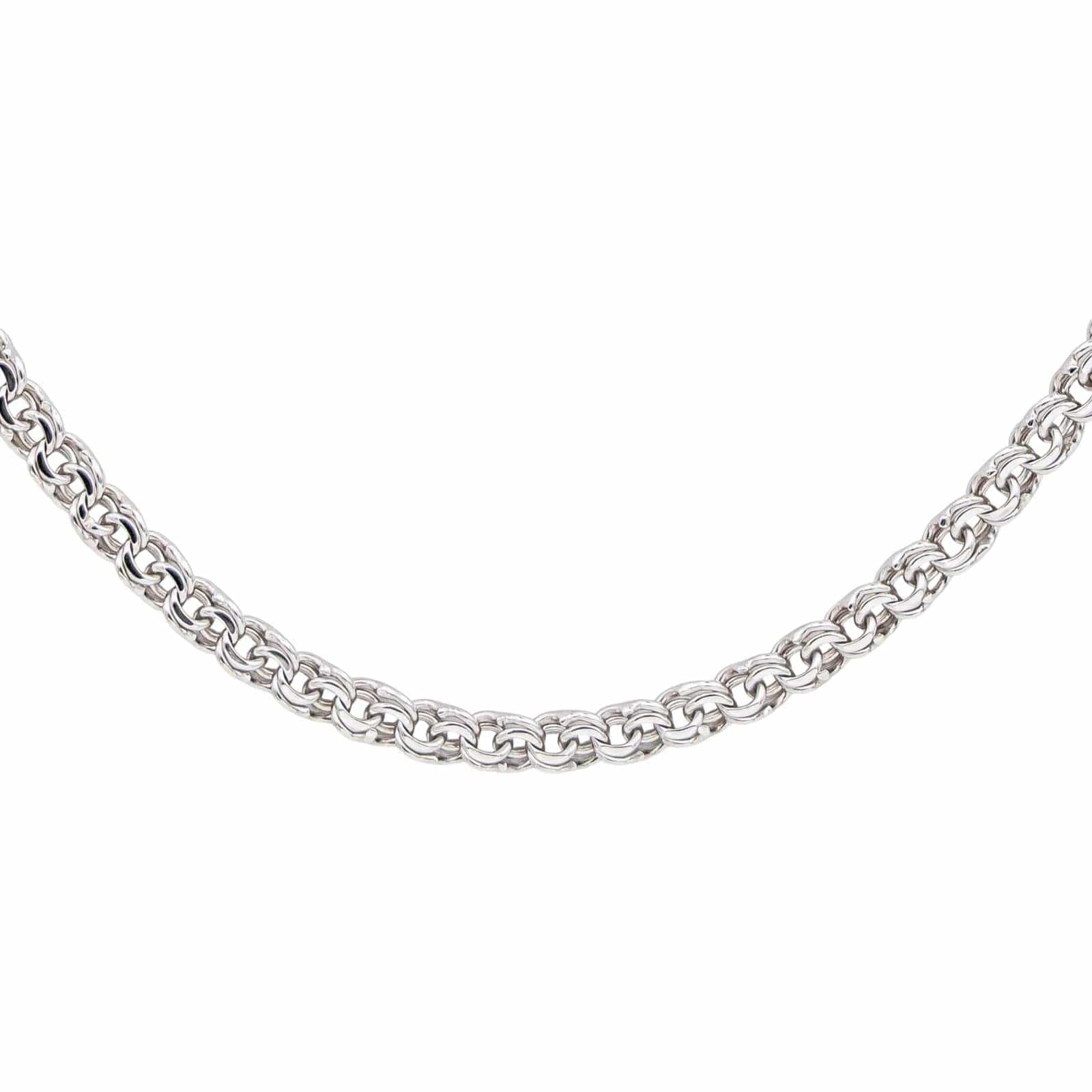 White gold forçat necklace Link  - Image 3