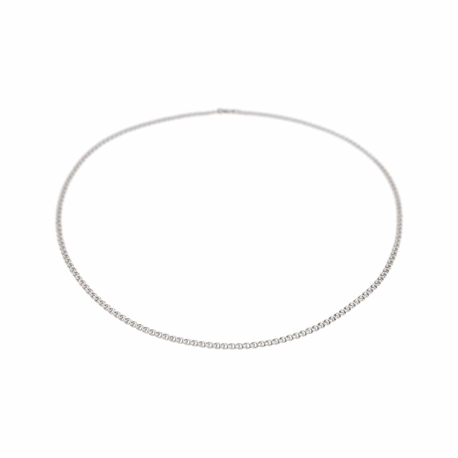 White gold forçat necklace Link  - Image 4