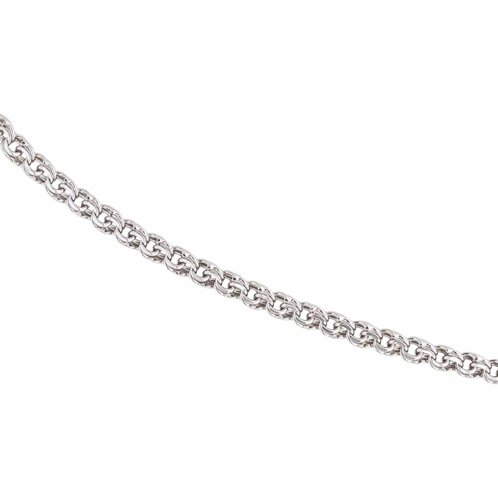 White gold forçat necklace Link  - Image 7