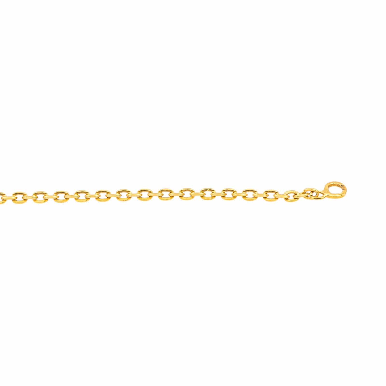 Link yellow gold anchor chain necklace  - Image 6