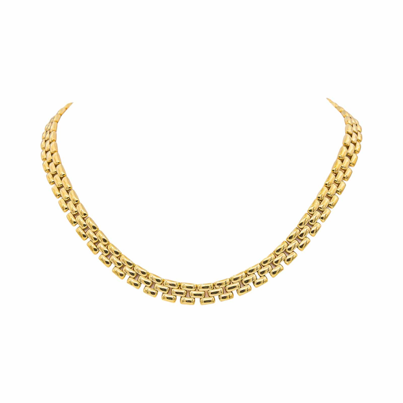 Necklace Link rice grain Yellow gold 