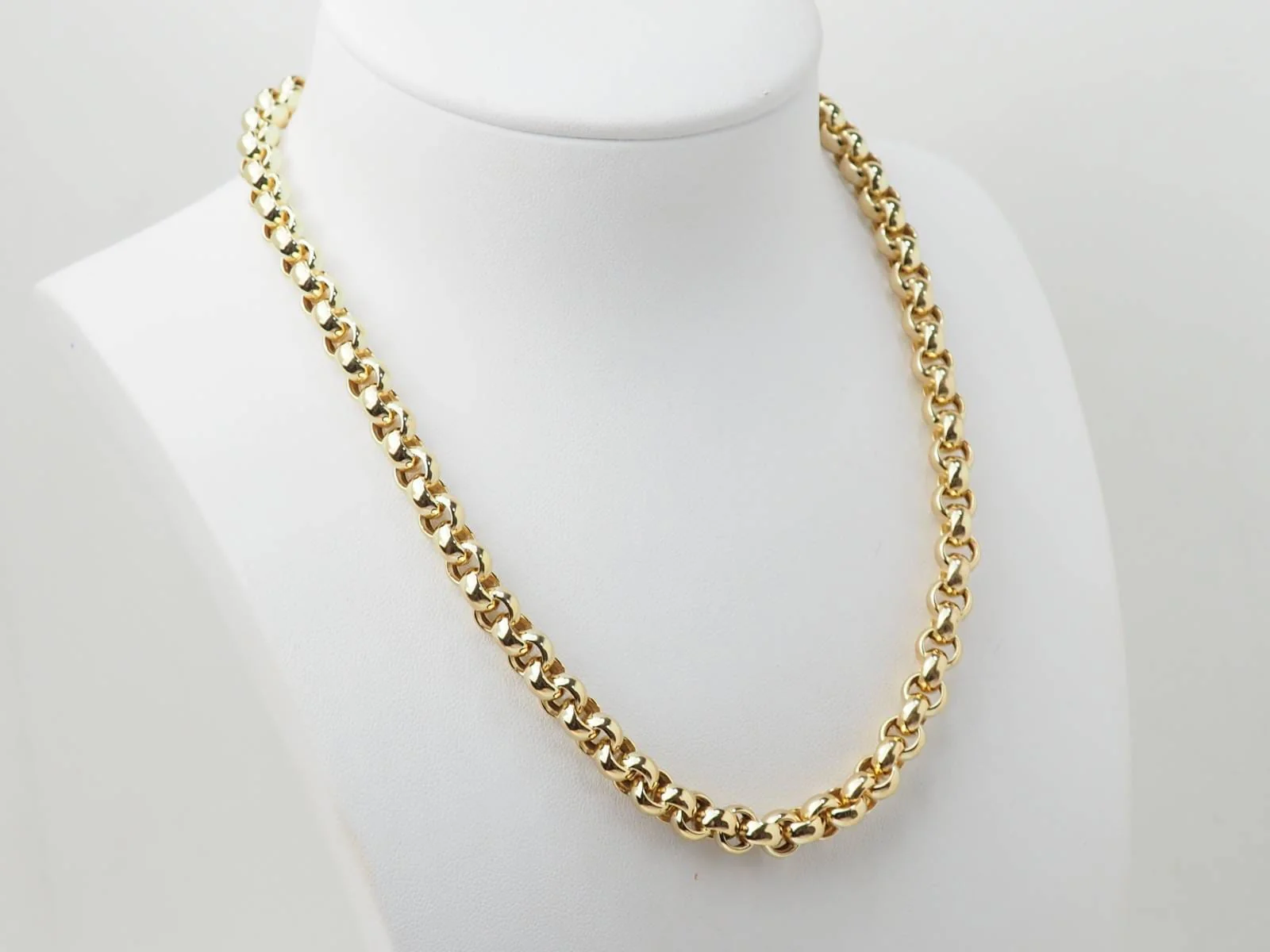 Necklace Link jaseron in 18K yellow gold  - Image 3