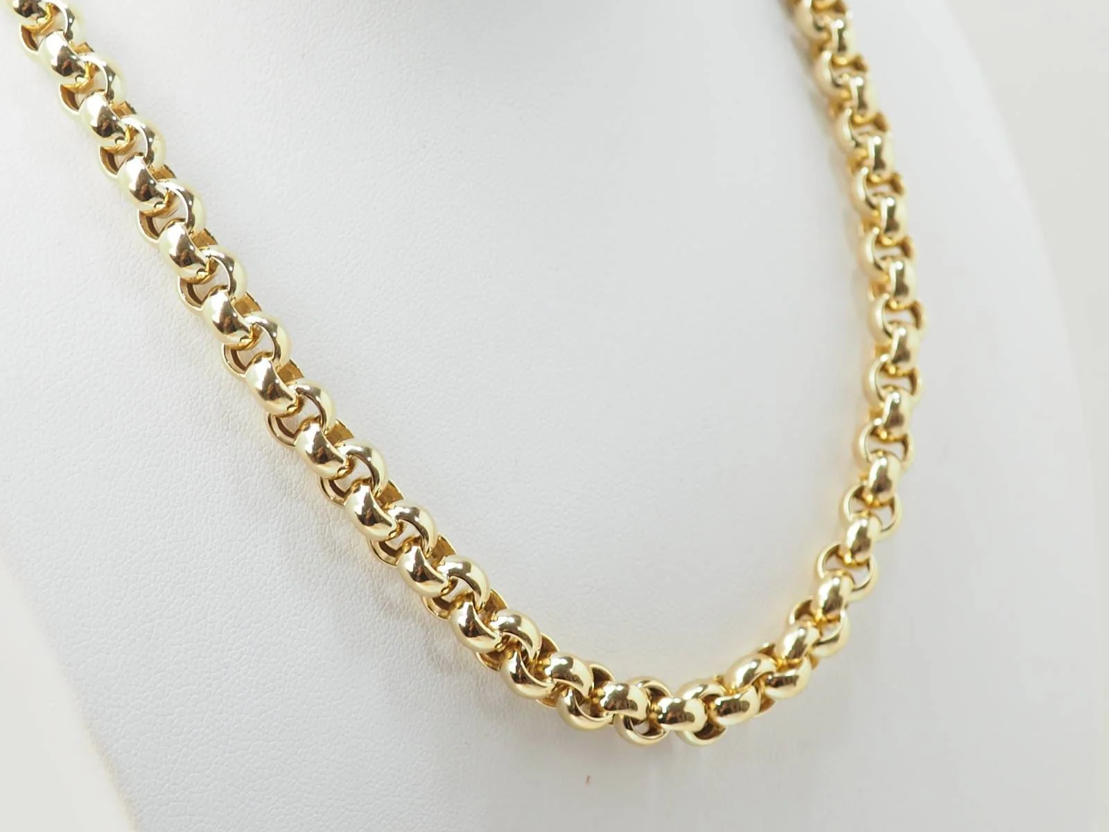 Necklace Link jaseron in 18K yellow gold  - Image 4