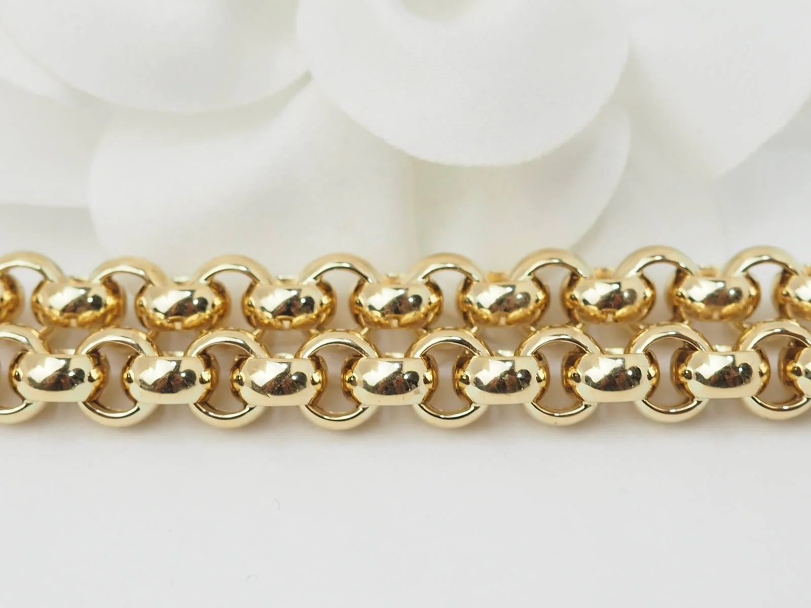 Necklace Link jaseron in 18K yellow gold  - Image 5