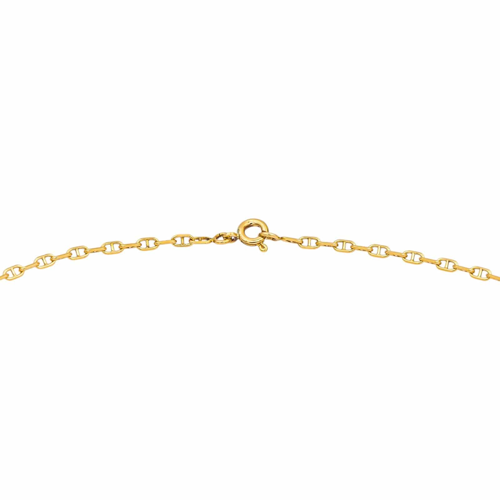 Necklace Link navy Yellow gold Diamond  - Image 4