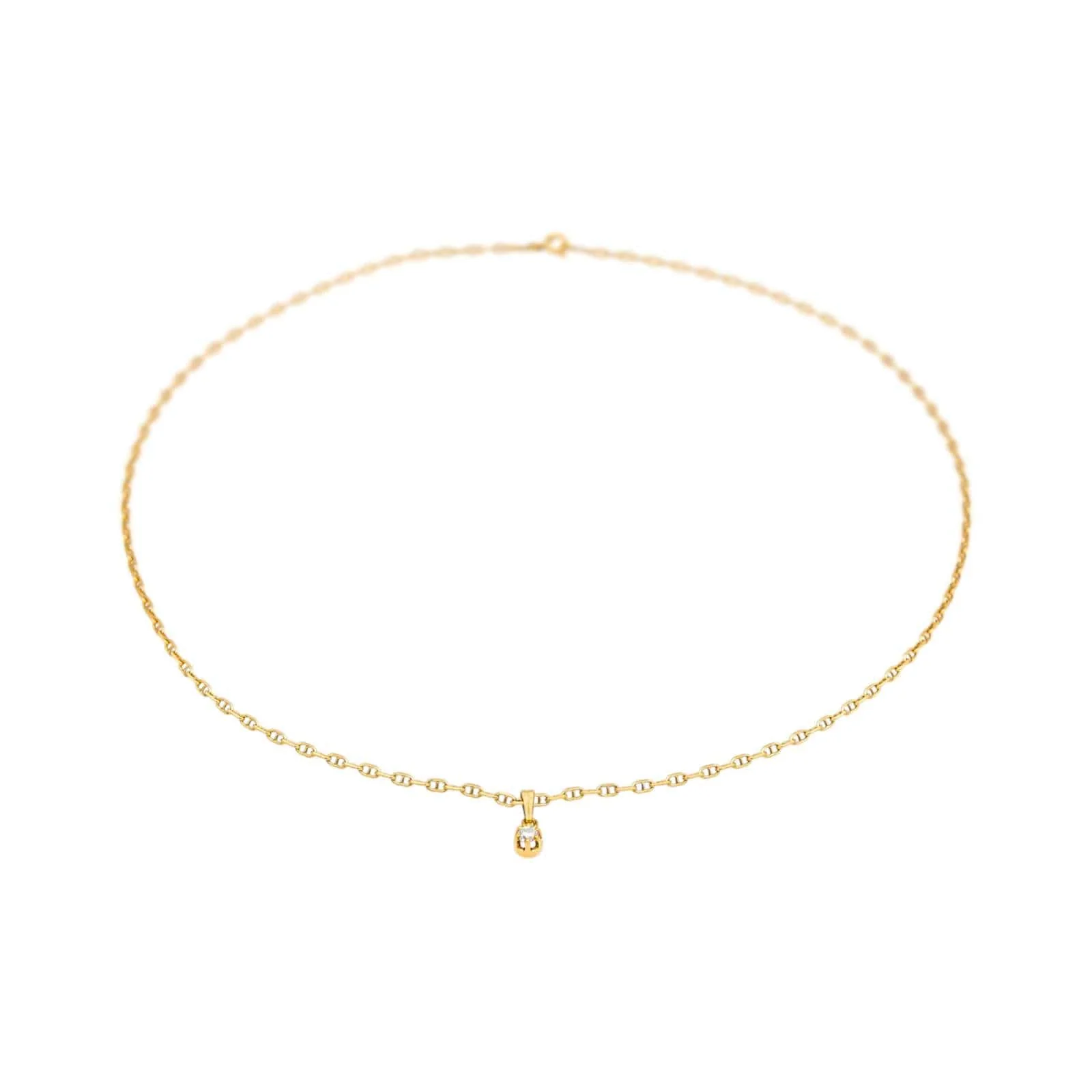 Necklace Link navy Yellow gold Diamond  - Image 7