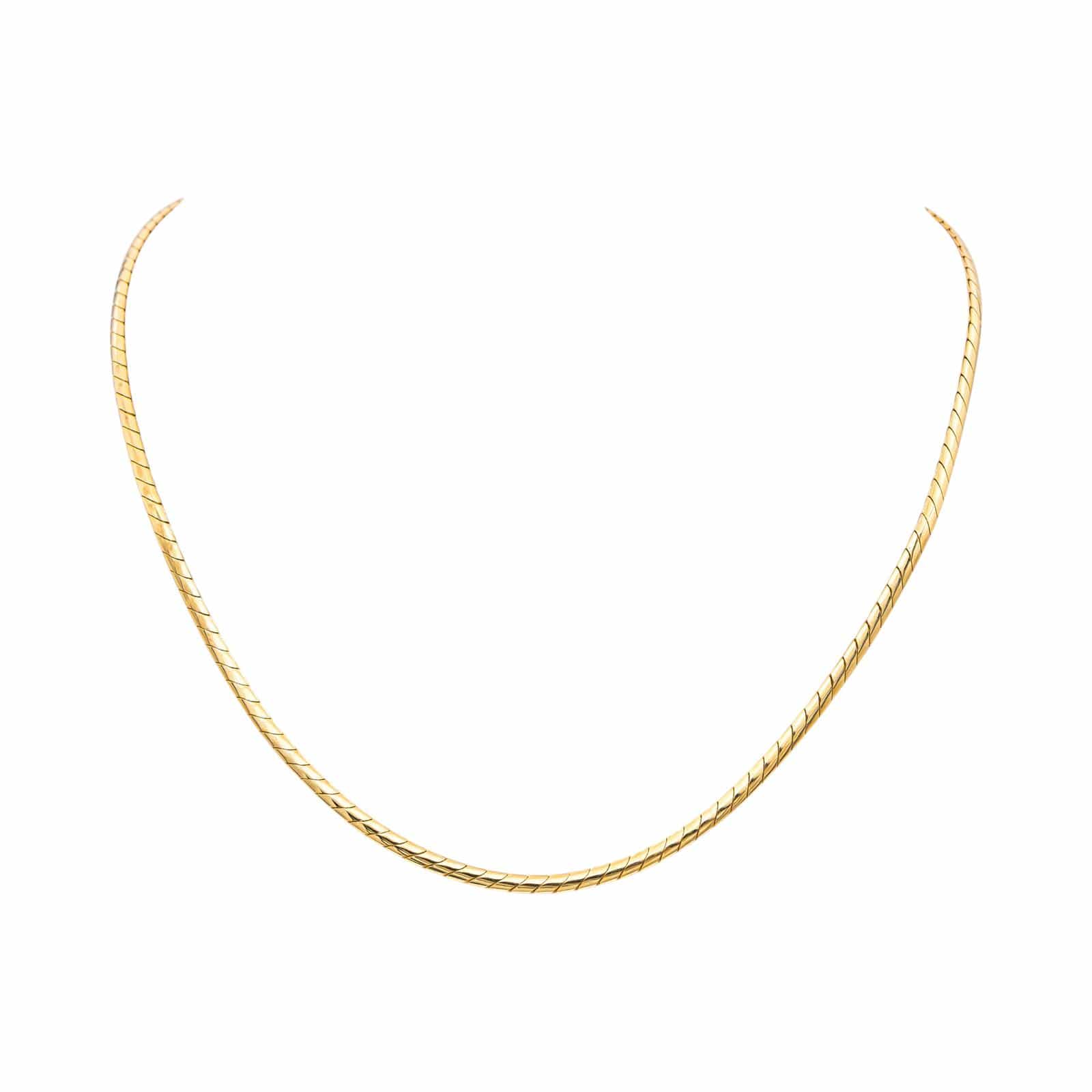 Omega necklace Link Yellow gold