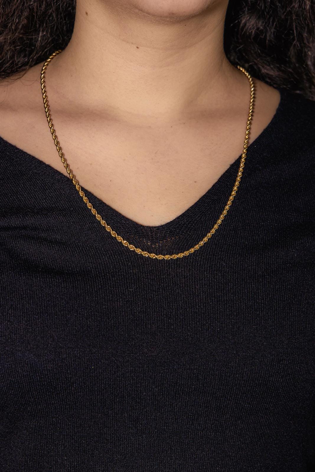 Twisted necklace Link Yellow gold  - Image 2