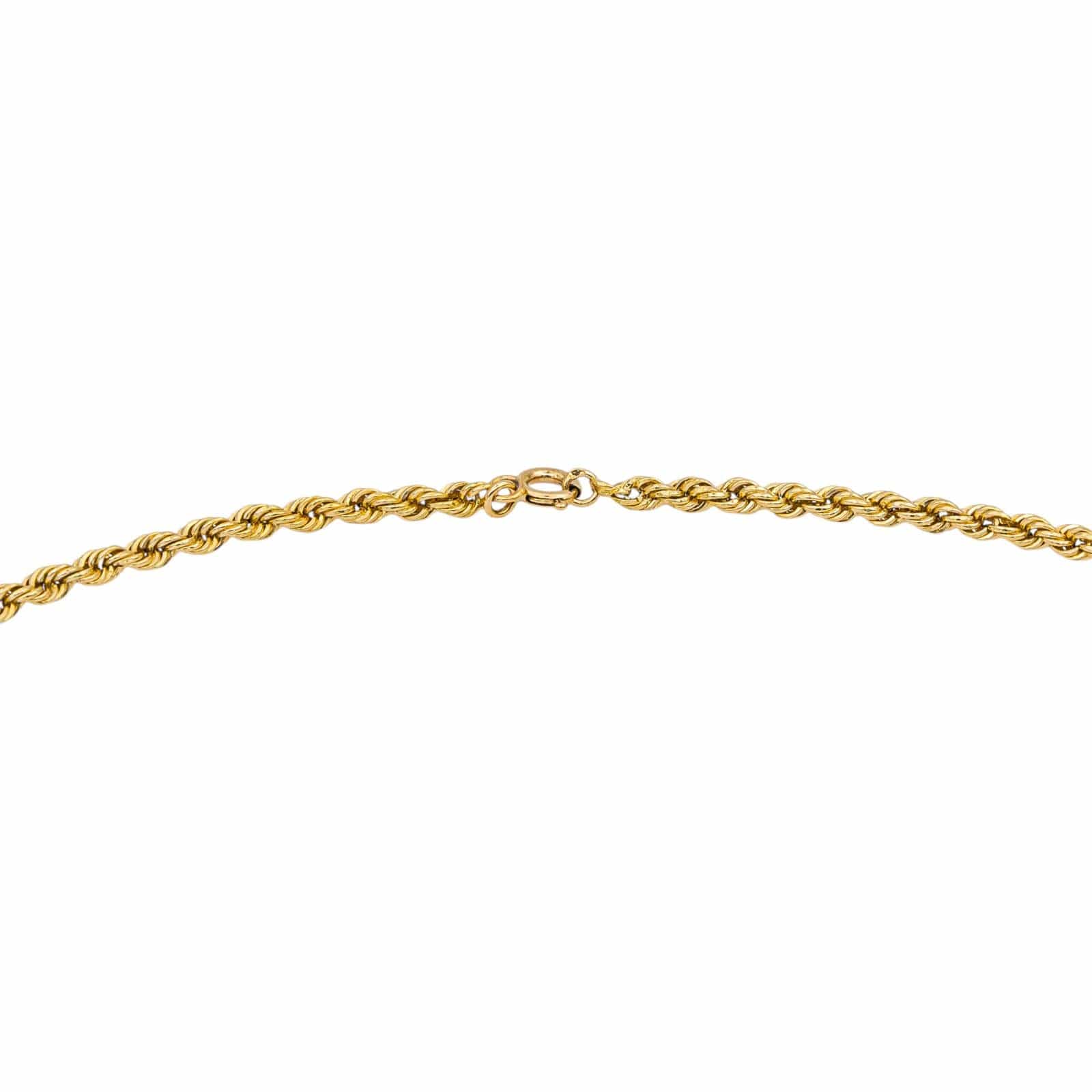 Twisted necklace Link Yellow gold  - Image 4