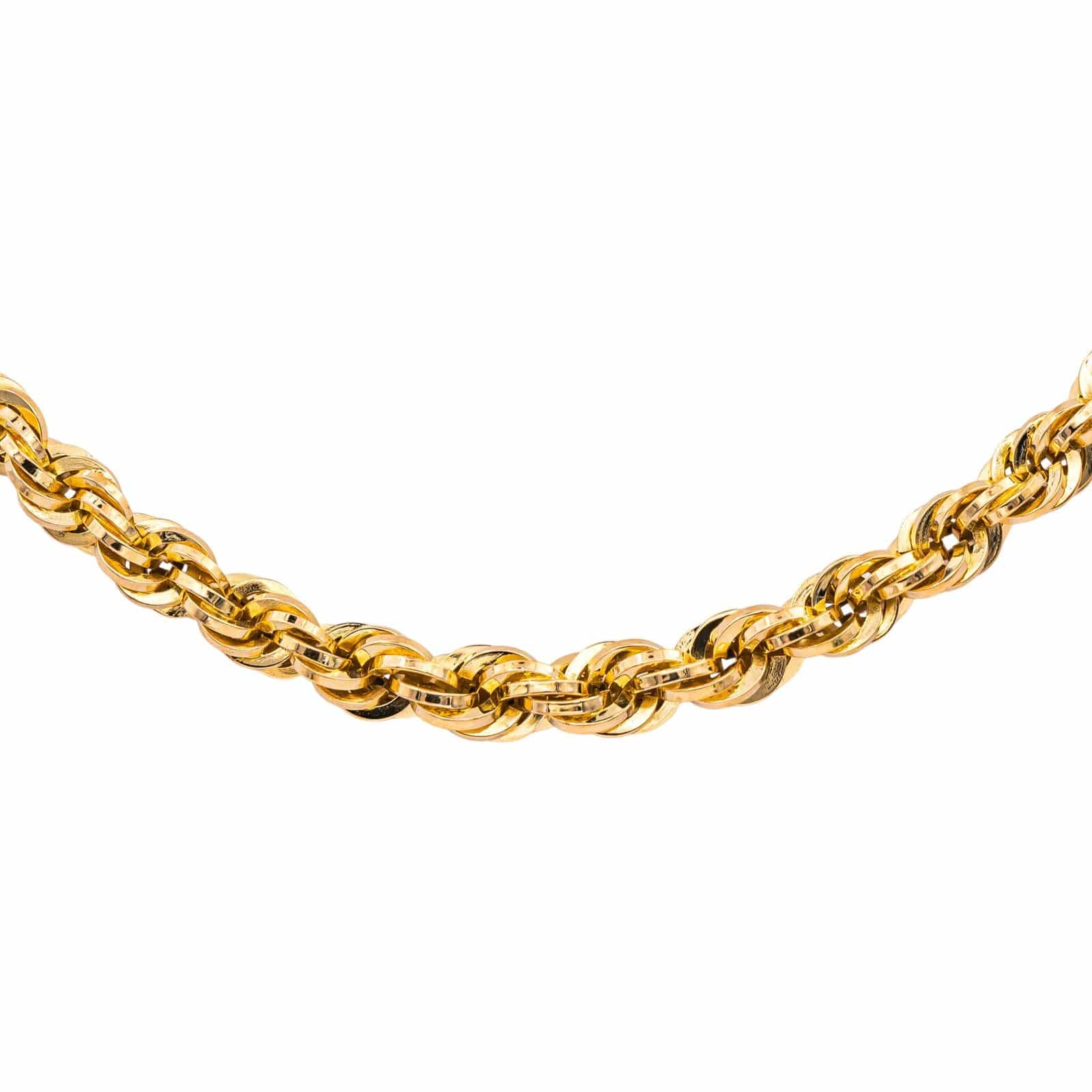 Twisted necklace Link Yellow gold  - Image 5